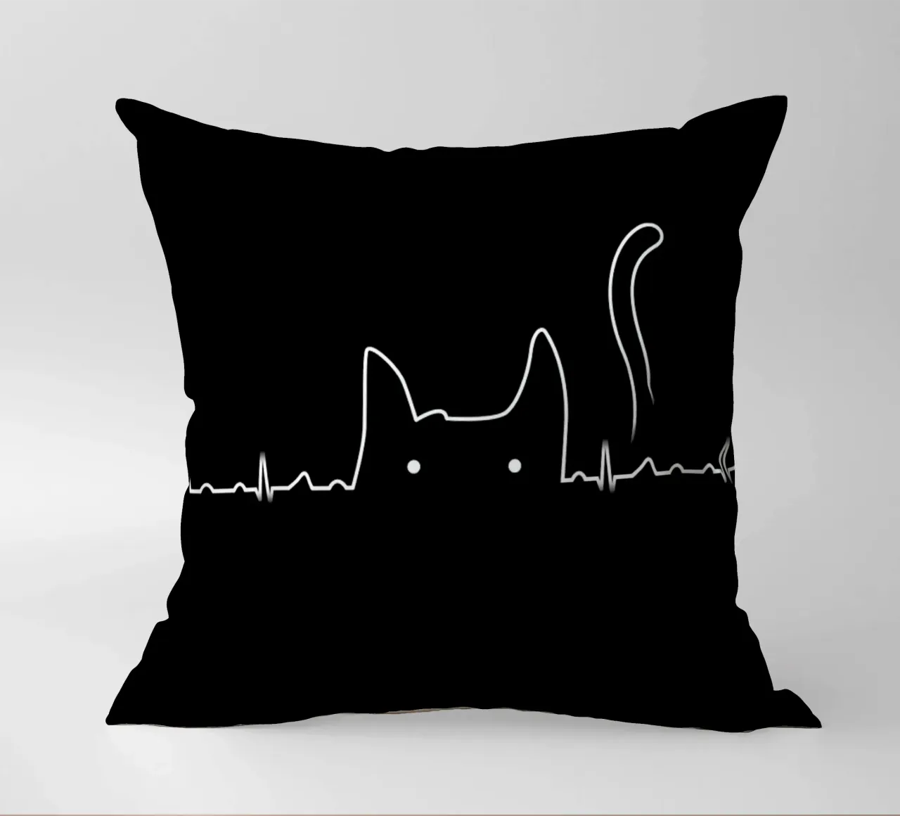 There is a cat in my heart cuscino da Tobe Fonseca