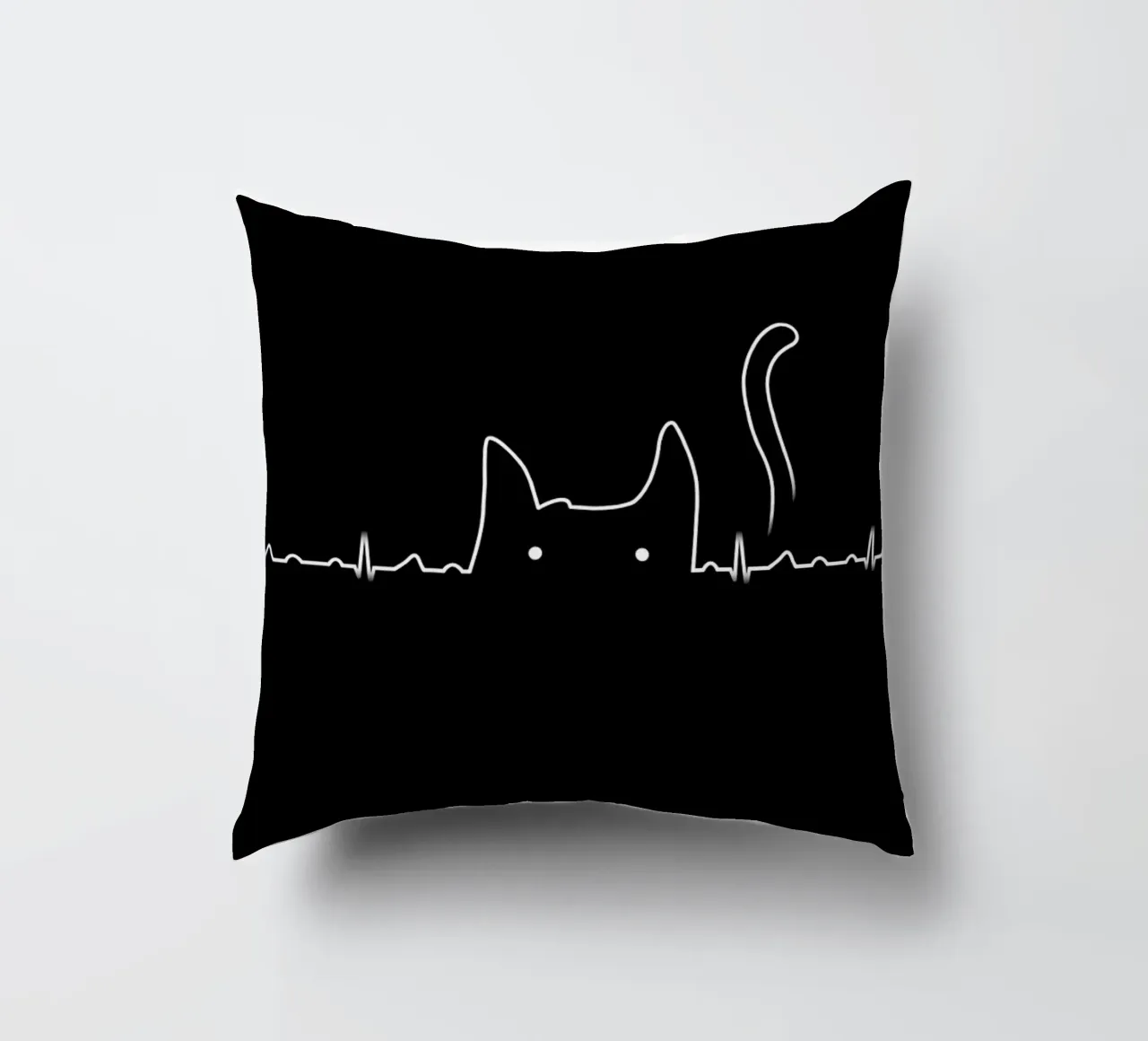 There is a cat in my heart cuscino da Tobe Fonseca