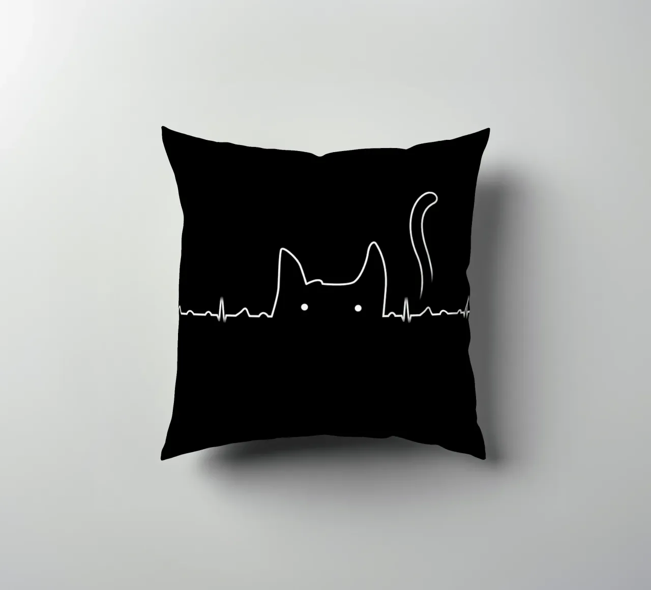 There is a cat in my heart cuscino da Tobe Fonseca