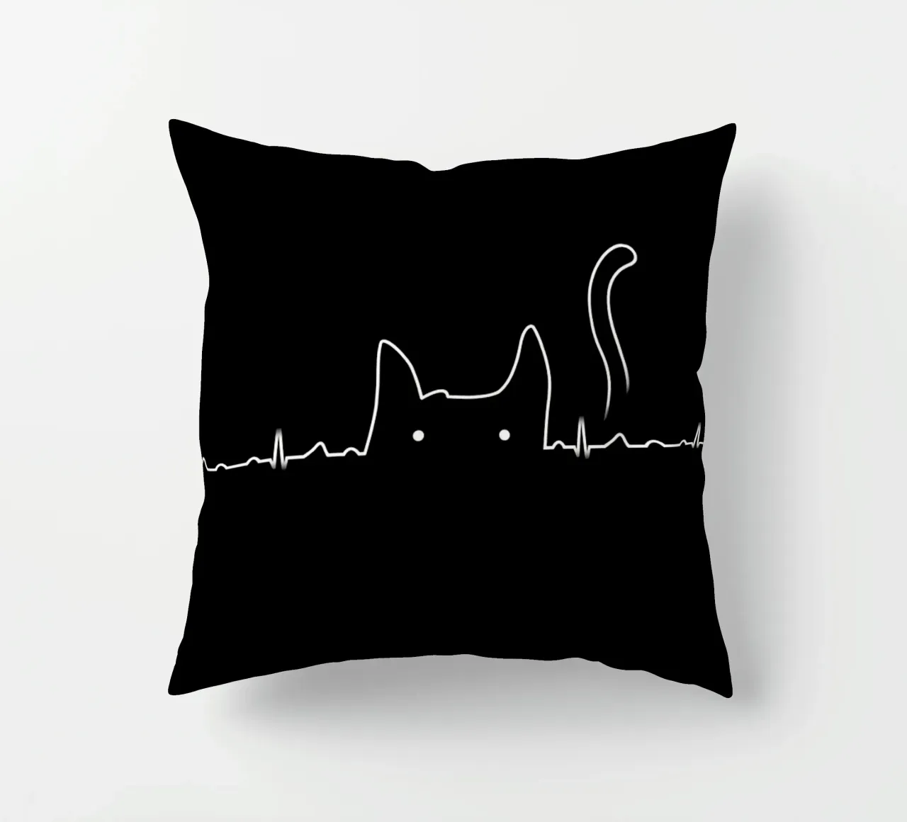 There is a cat in my heart cuscino da Tobe Fonseca
