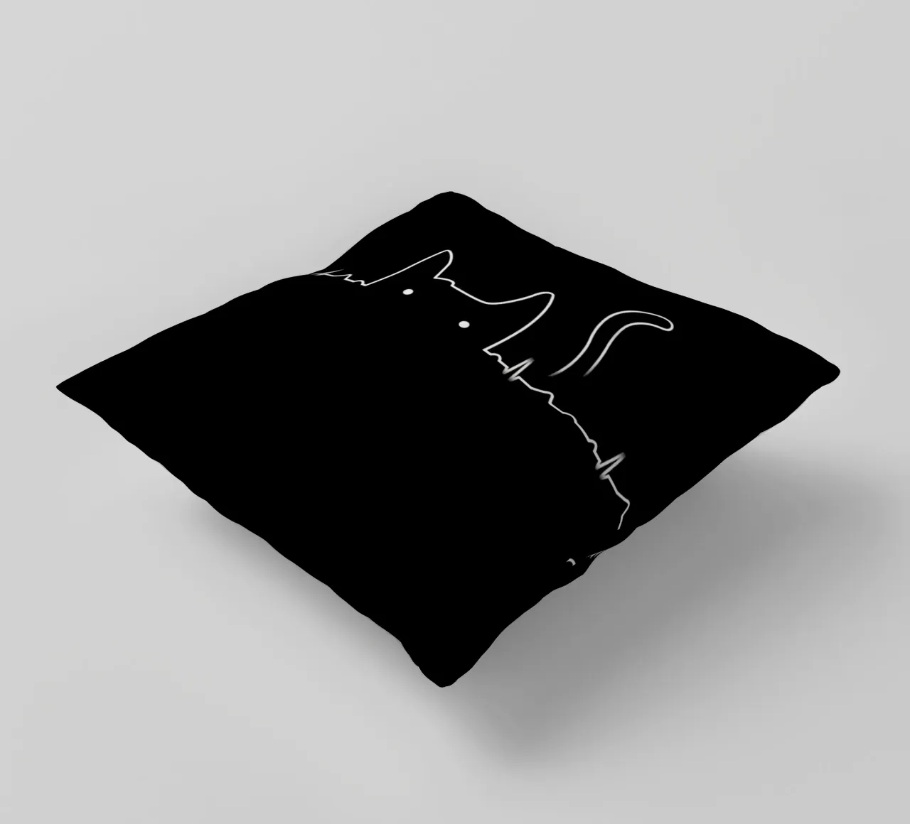 There is a cat in my heart cuscino da Tobe Fonseca