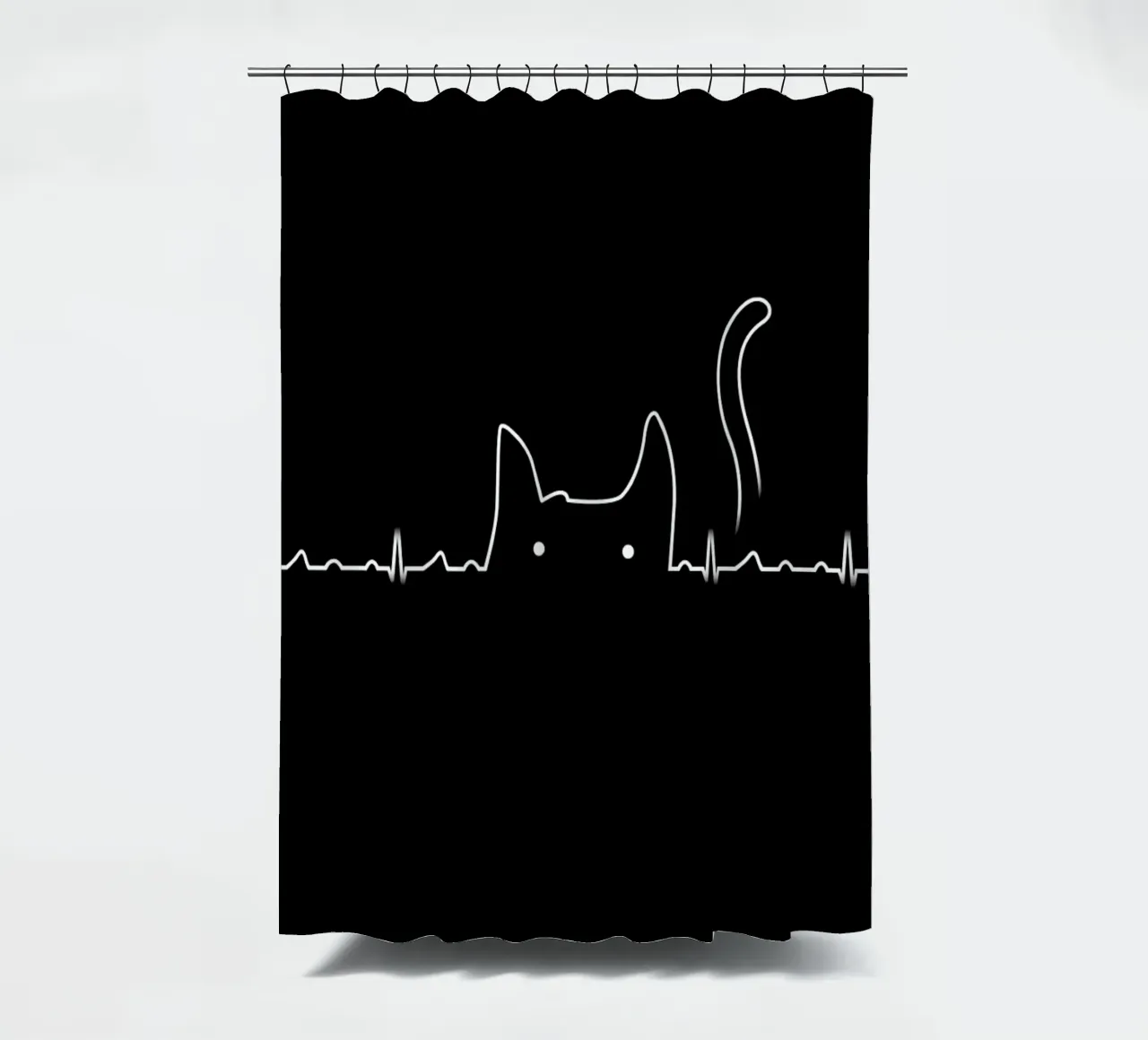 There is a cat in my heart rideau de douche de Tobe Fonseca