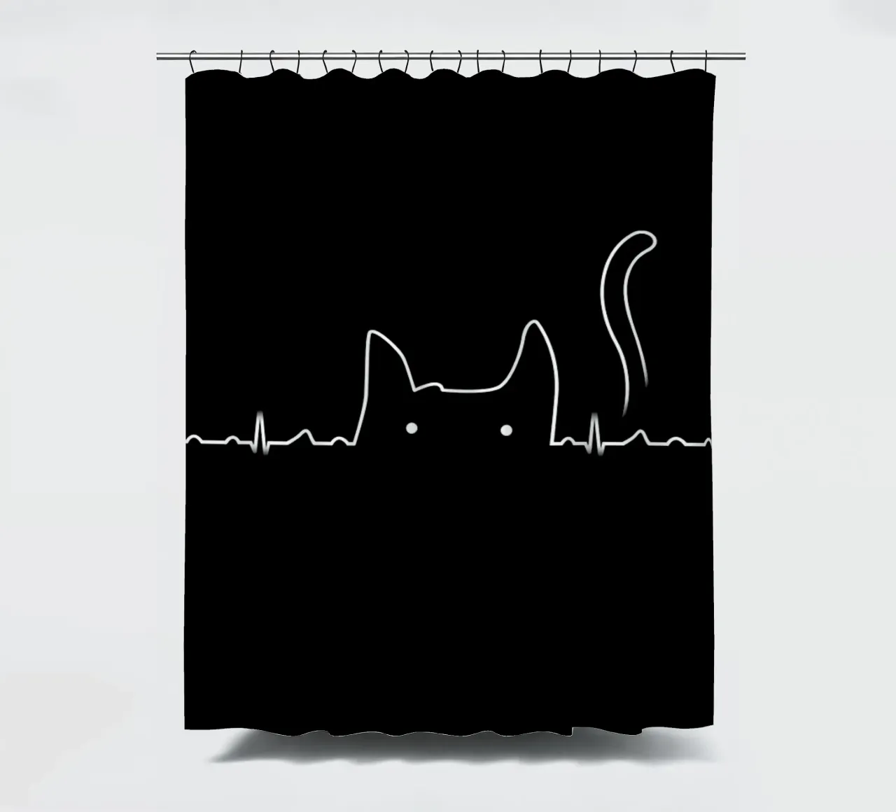 There is a cat in my heart rideau de douche de Tobe Fonseca