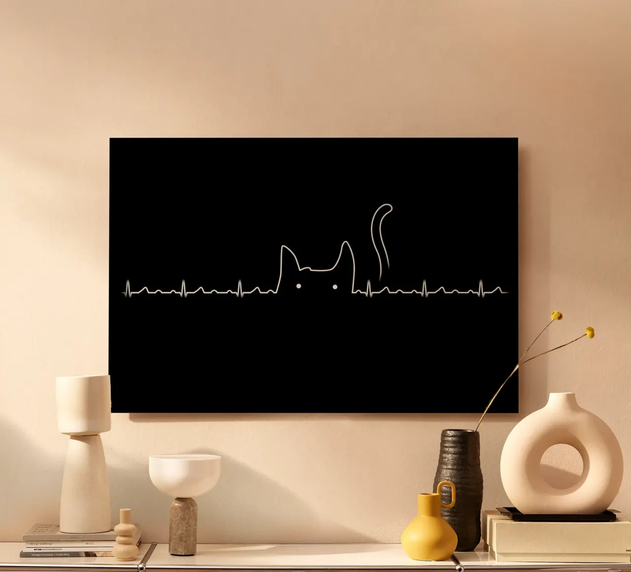 There is a cat in my heart alluminio dibond da Tobe Fonseca