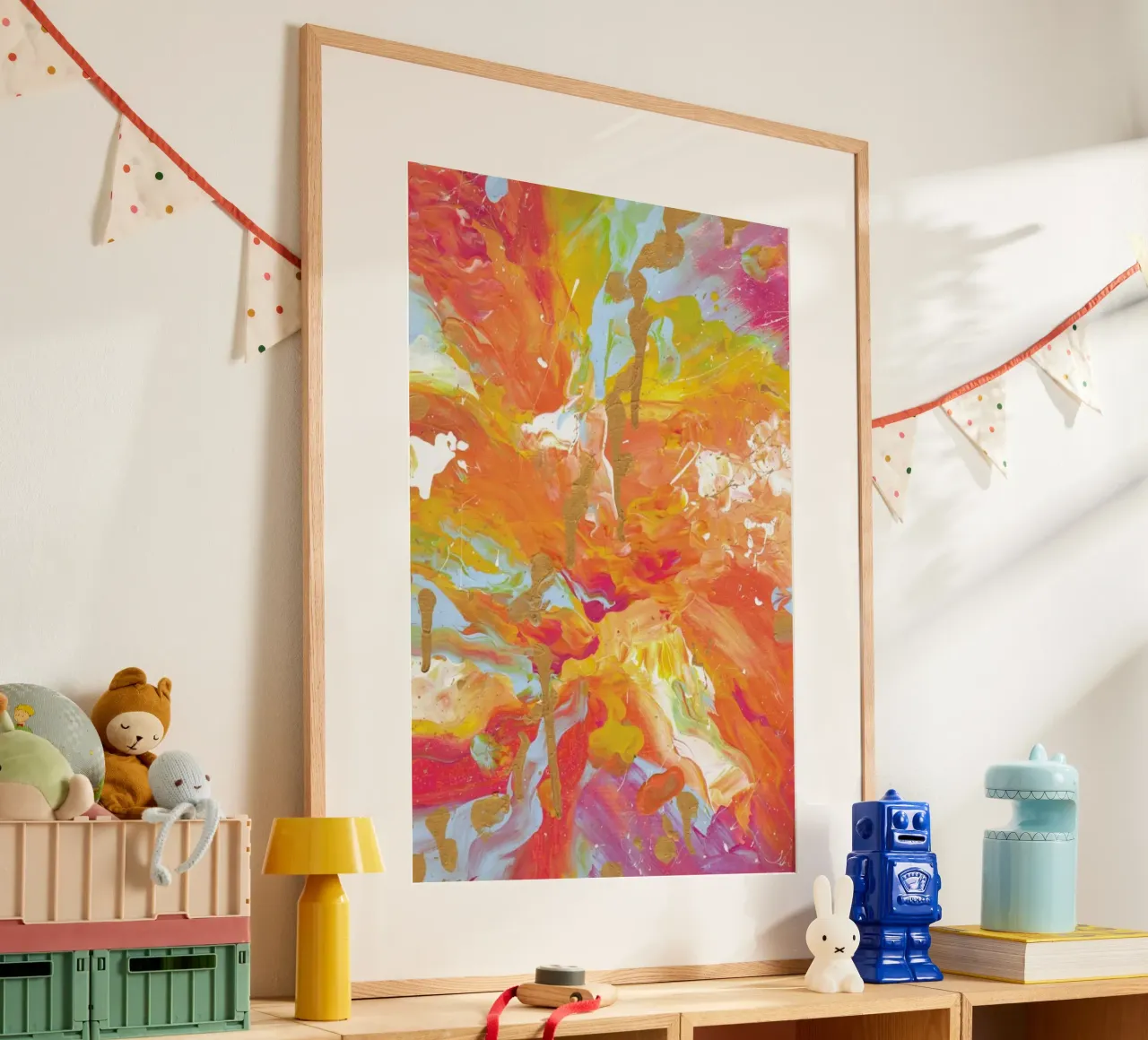 Ocaso poster con telaio in legno da KP Design