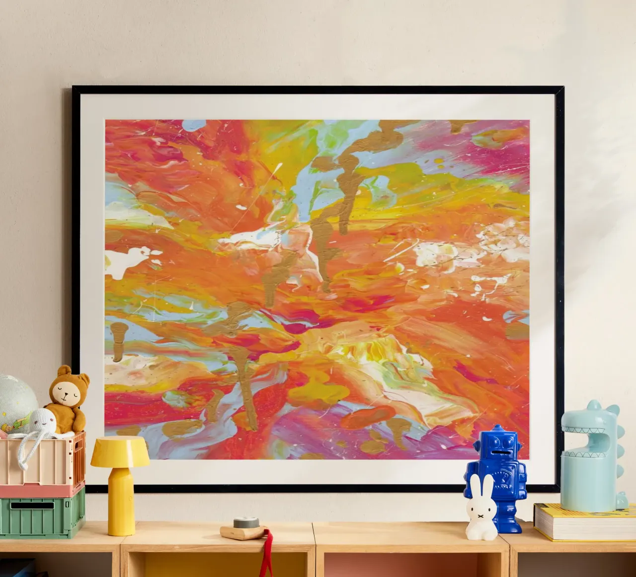 Ocaso poster con telaio in legno da KP Design