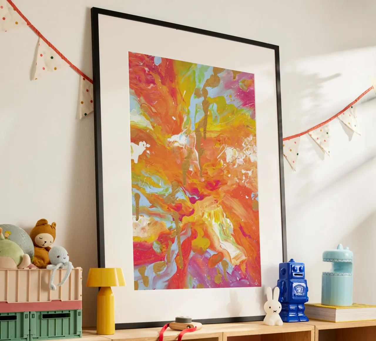 Ocaso poster con telaio in legno da KP Design