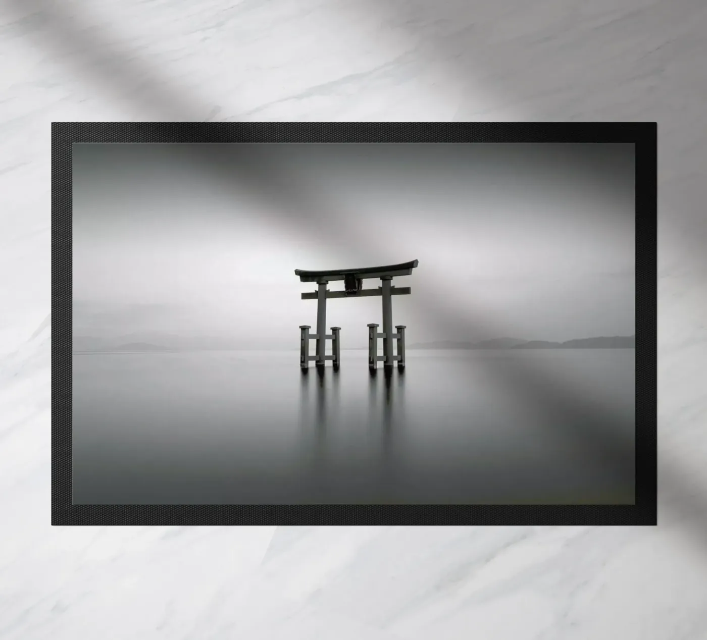 Torii Study III doormat by Michael J. Reibert
