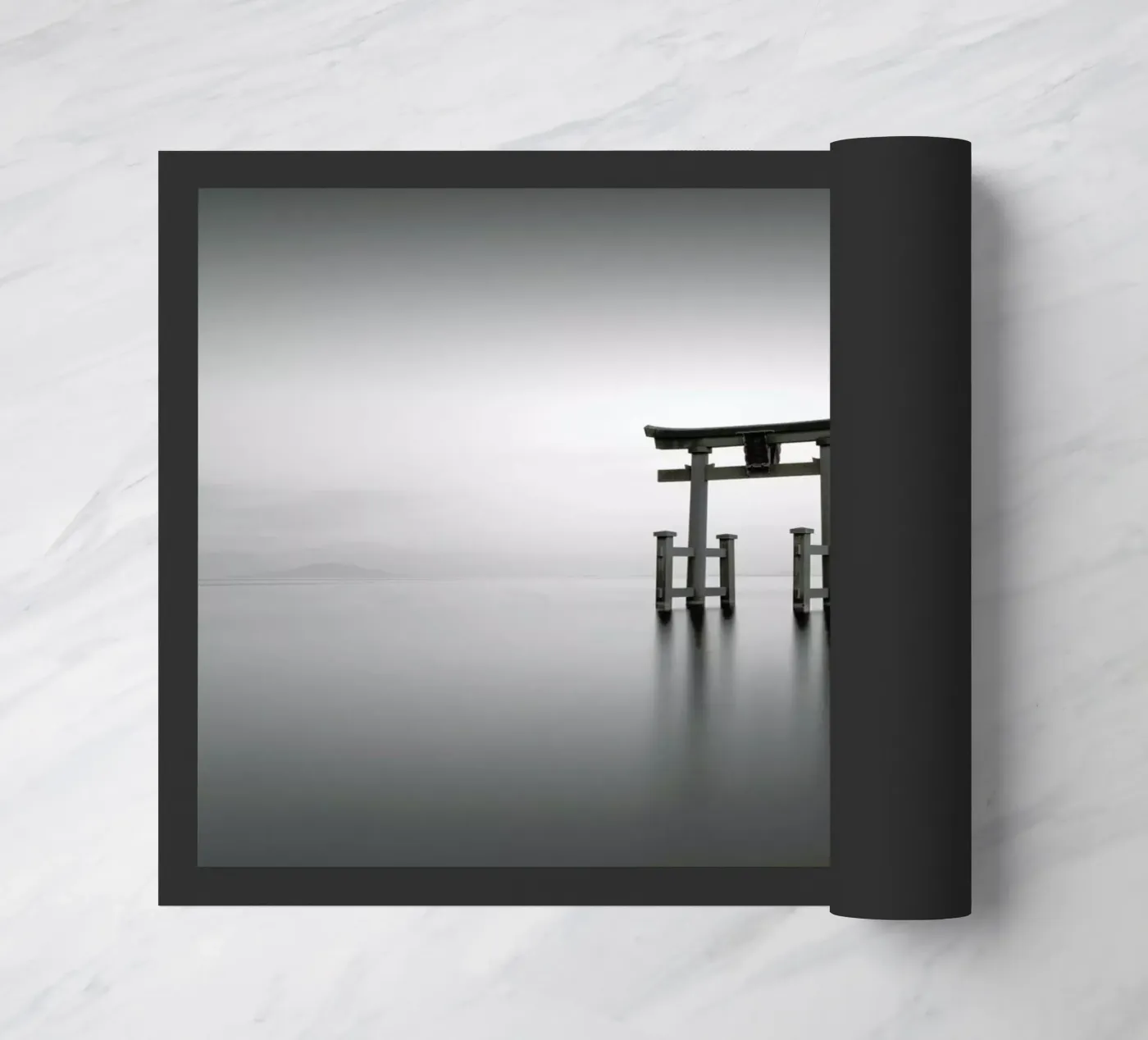 Torii Study III doormat by Michael J. Reibert