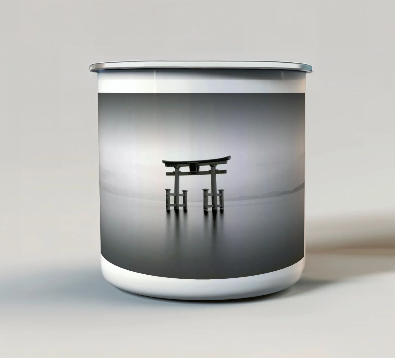 Torii Study III tazza in smalto da Michael J. Reibert
