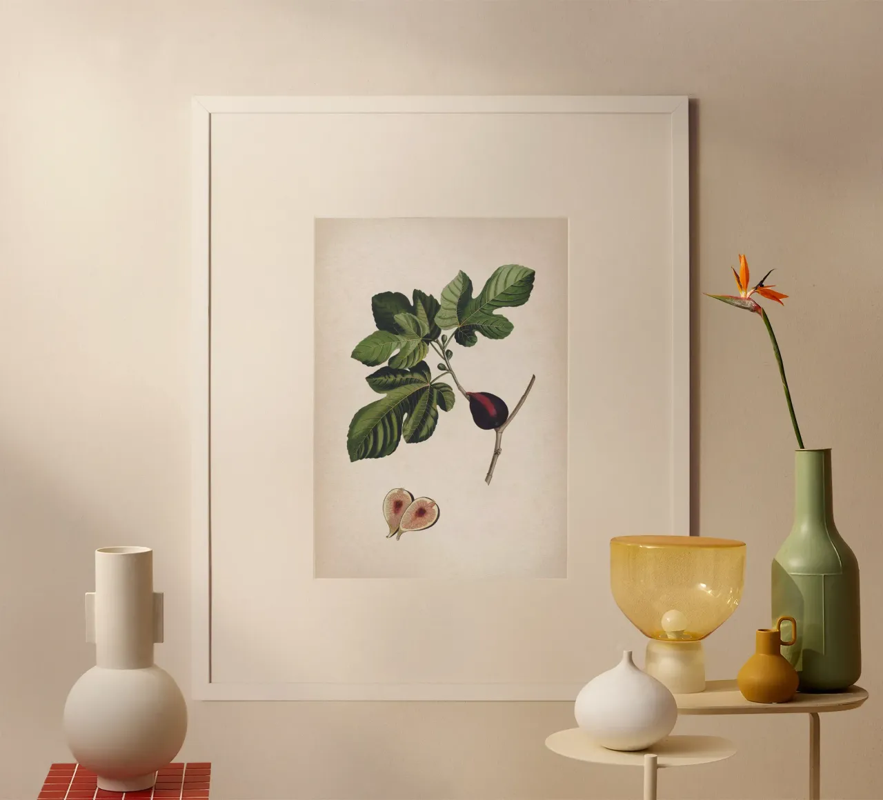 Vintage Ehret 2 Ficus poster con telaio in legno da Vintage Print Collection