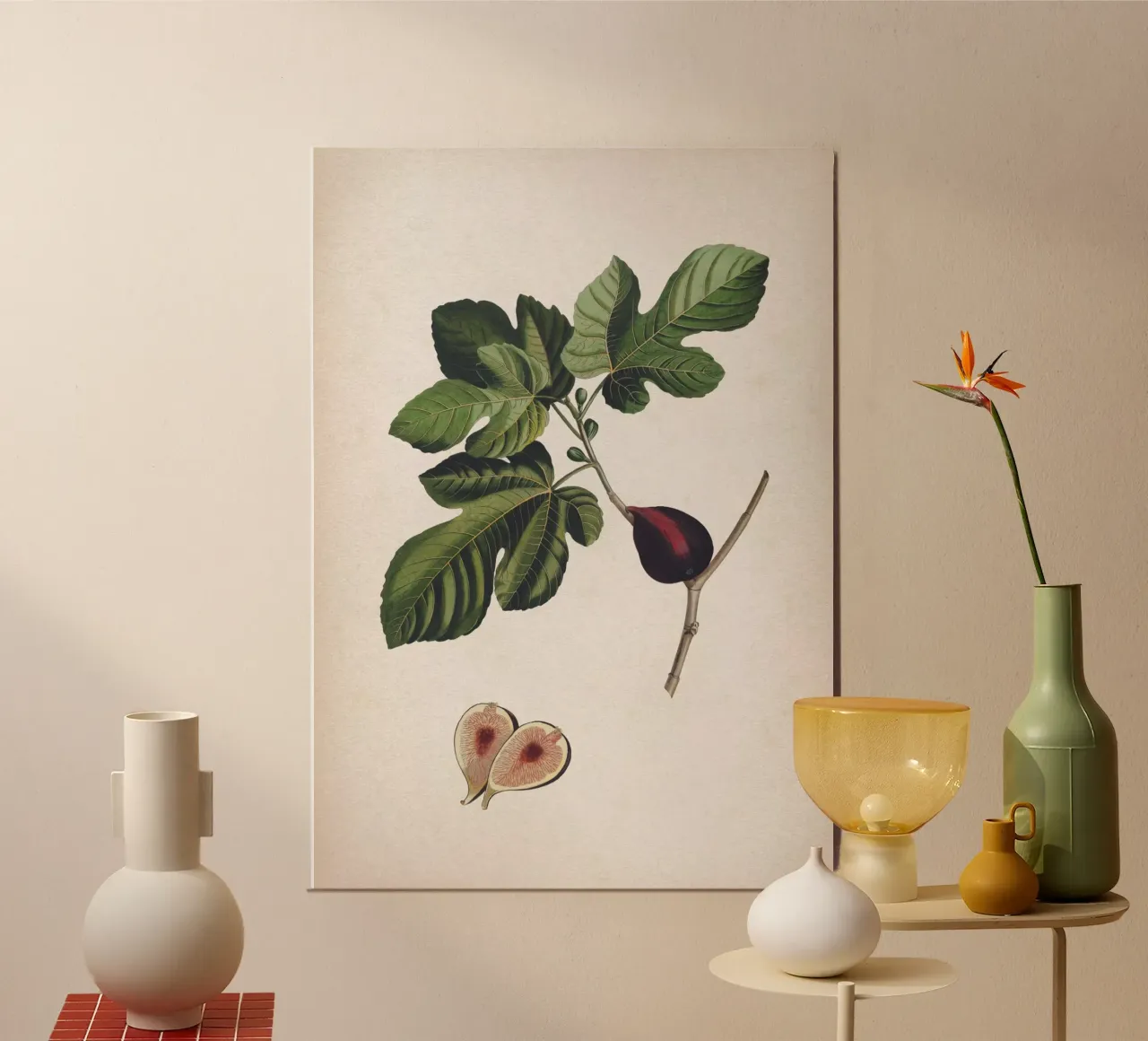 Vintage Ehret 2 Ficus poster con telaio in legno da Vintage Print Collection