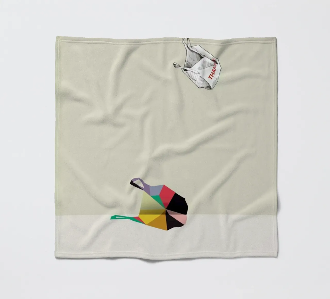 Walking Shadow - Thank You fleece blanket by Jason Ratliff