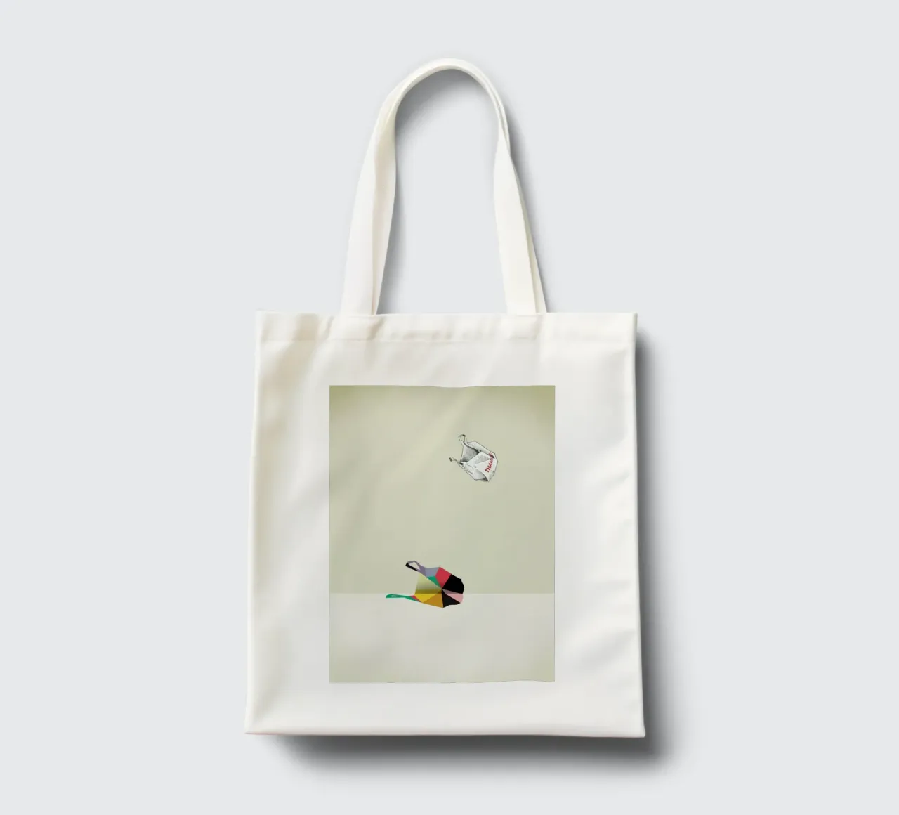 Walking Shadow - Thank You tote bag by Jason Ratliff