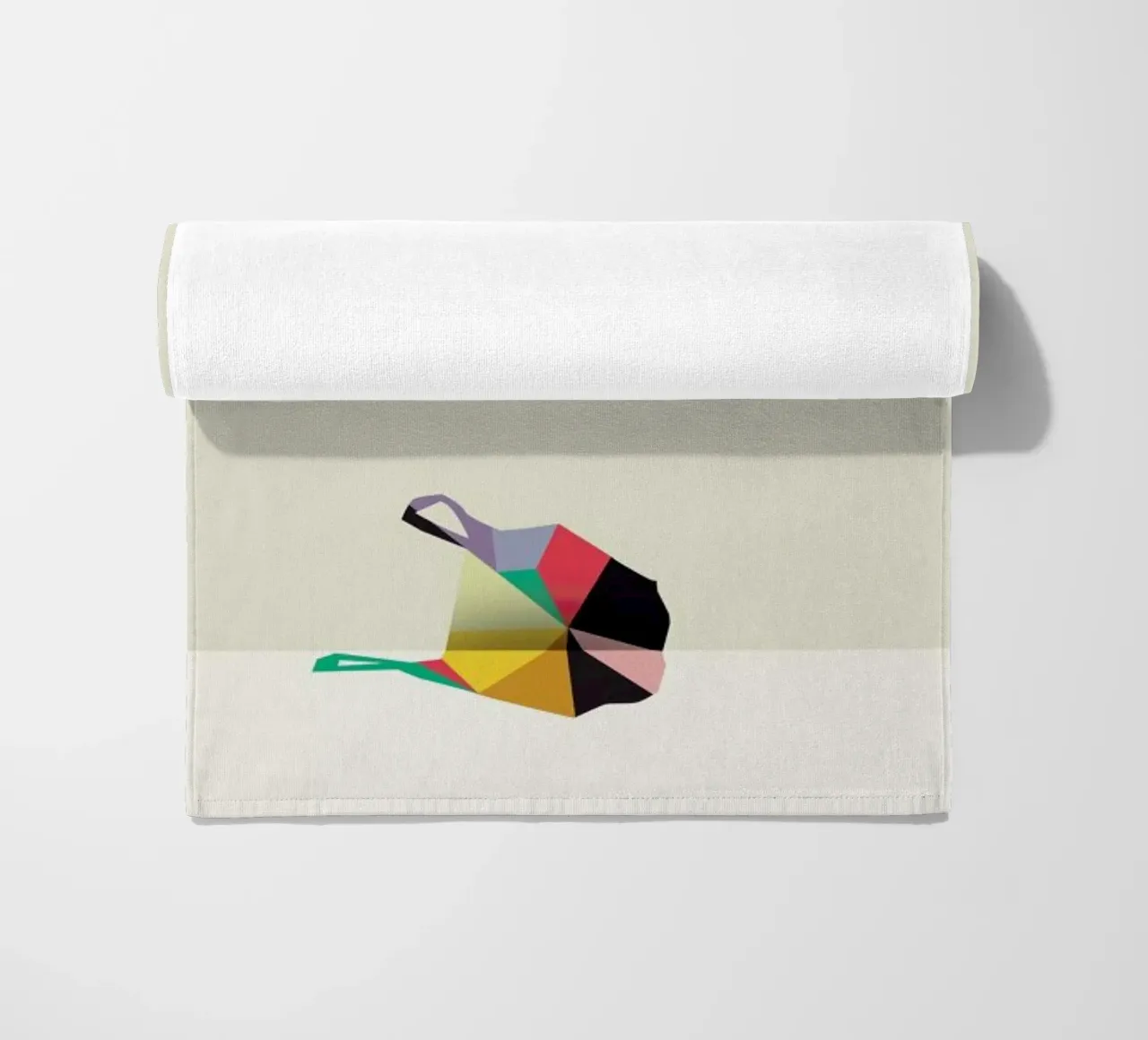 Walking Shadow - Thank You beach towel by Jason Ratliff