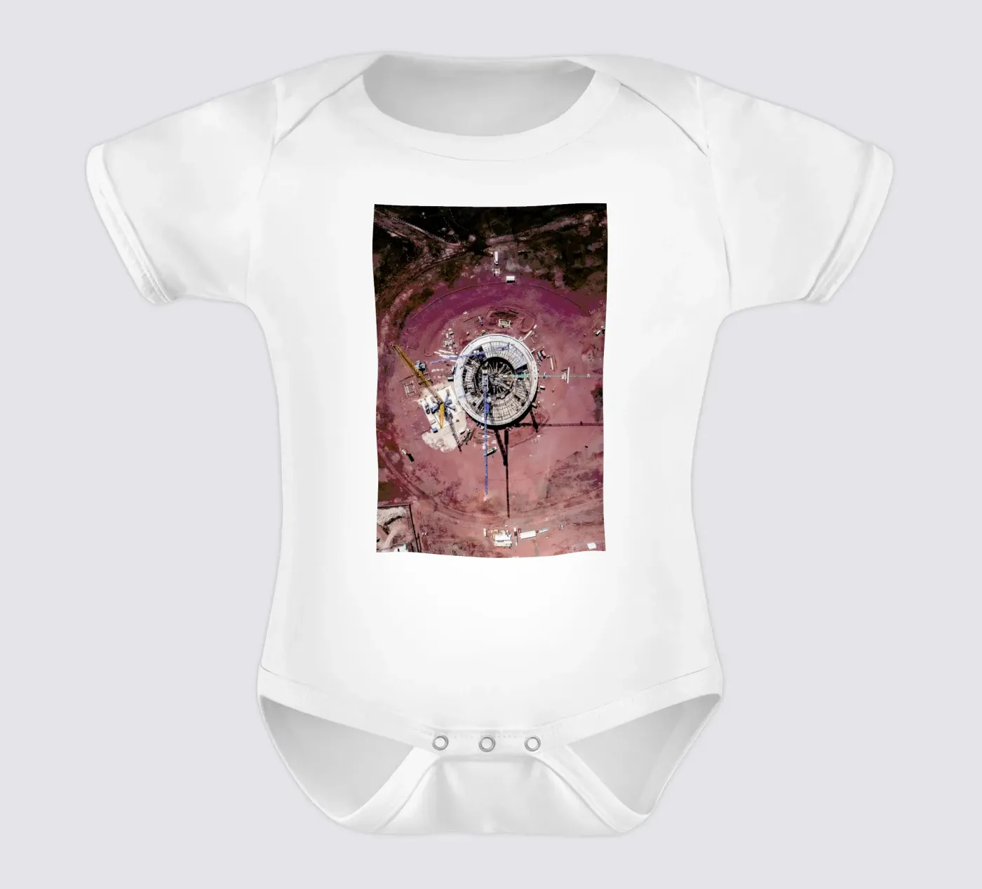 Mars short-sleeve baby romper by ROBERTO H
