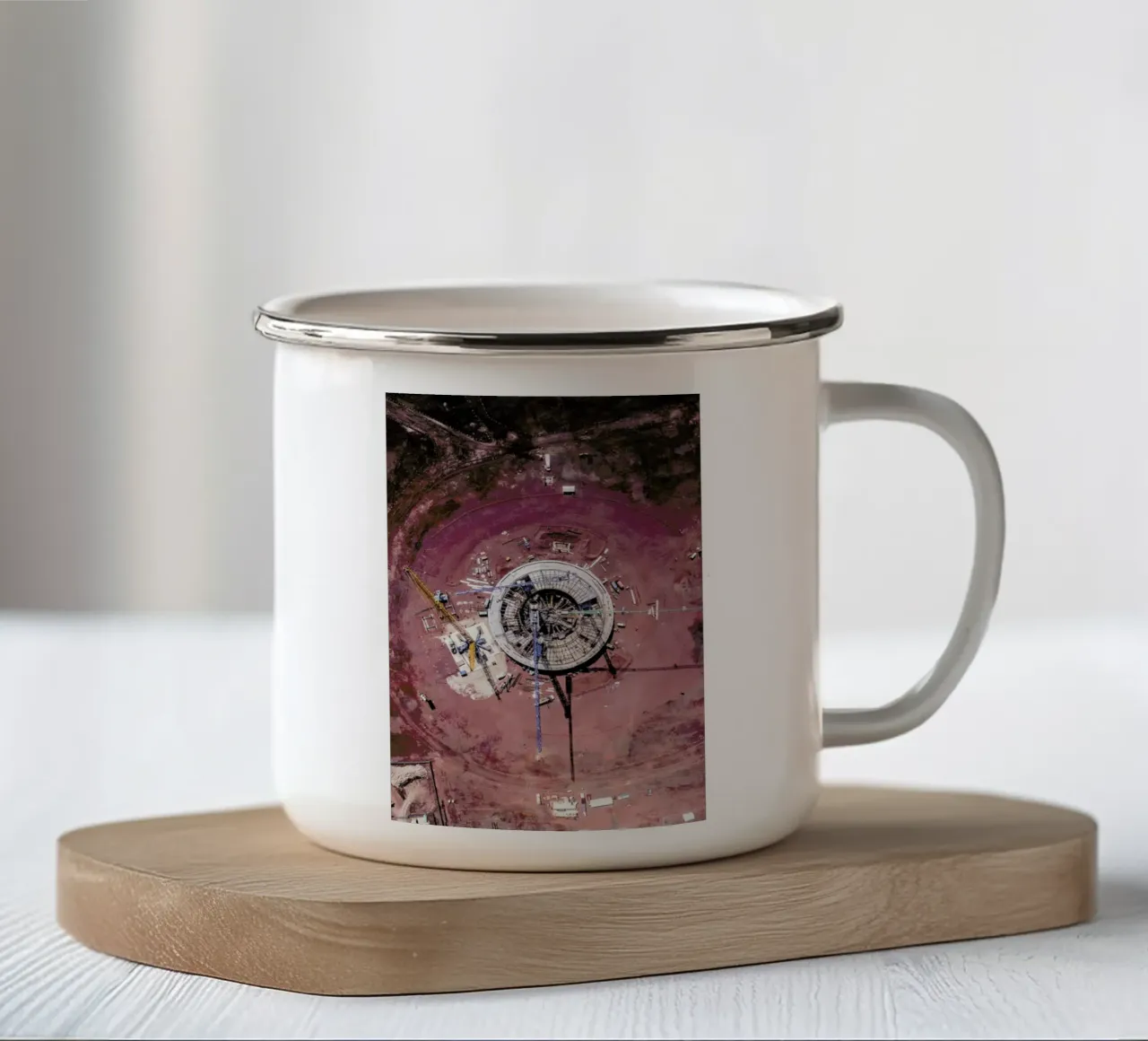 Mars tazza in smalto da ROBERTO H