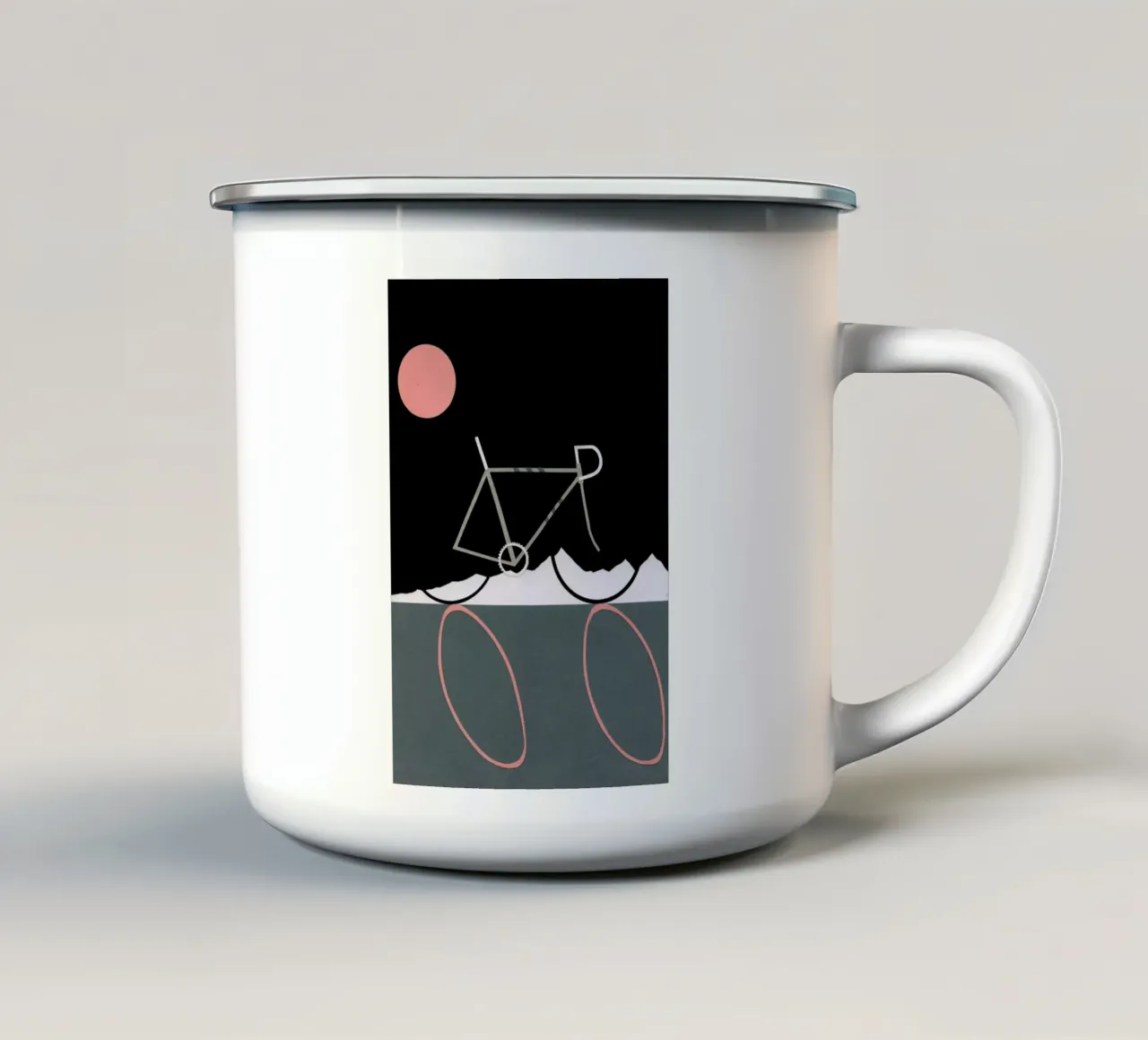 Tour de Noir tazza in smalto da Rosi Feist
