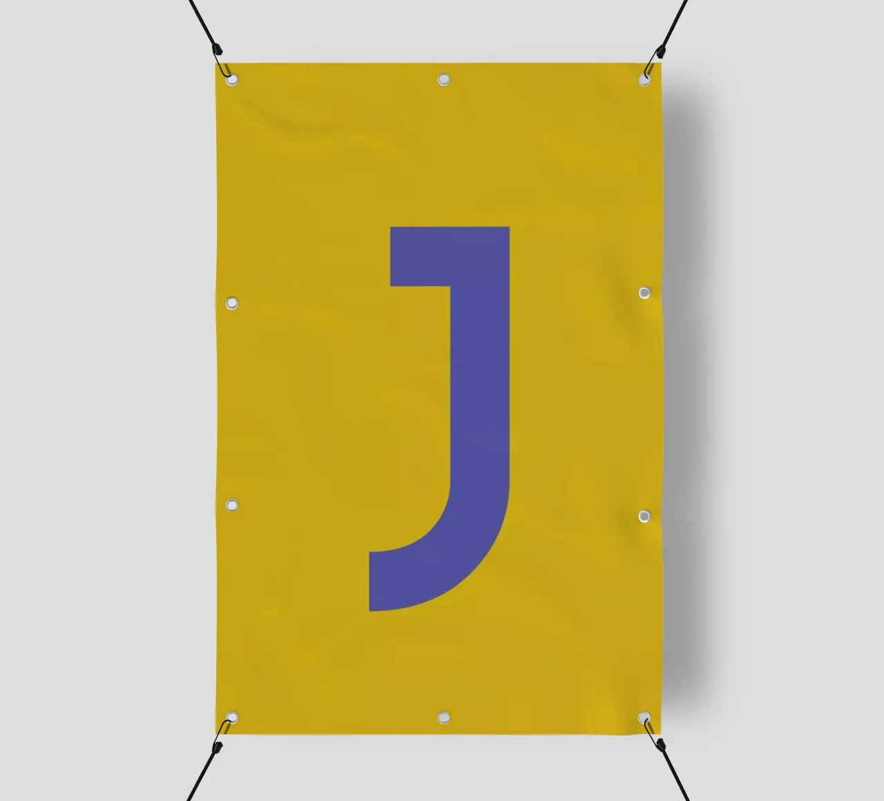 Yellow Letter J telo in pvc da Studio One