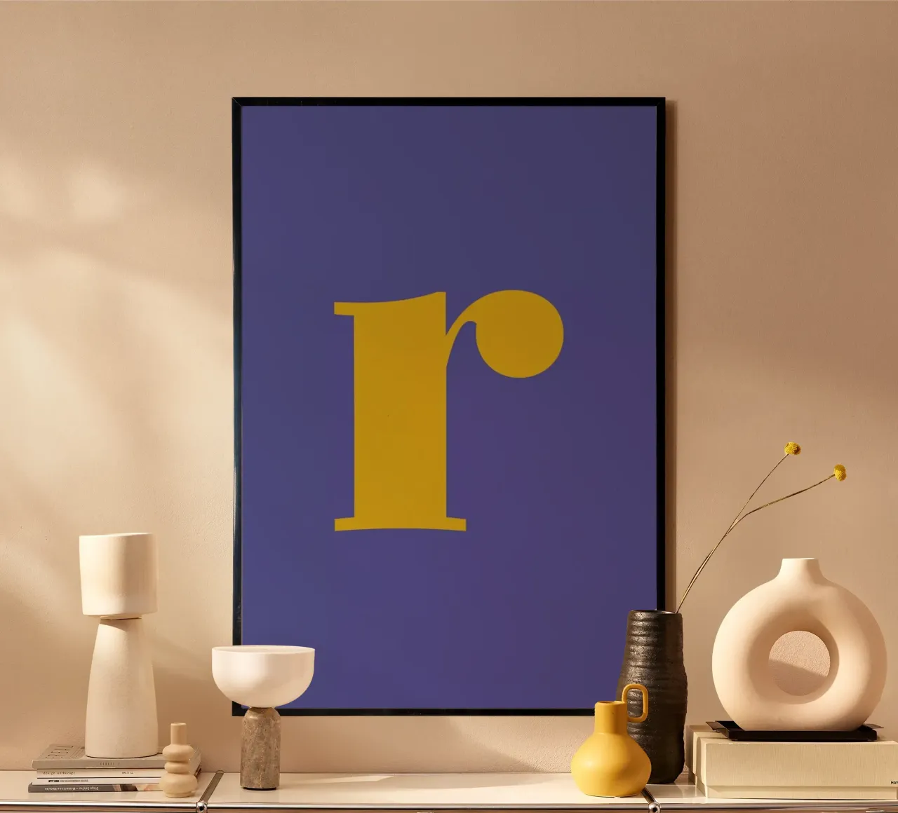 Blue Letter R carta hahnemühle da Studio One