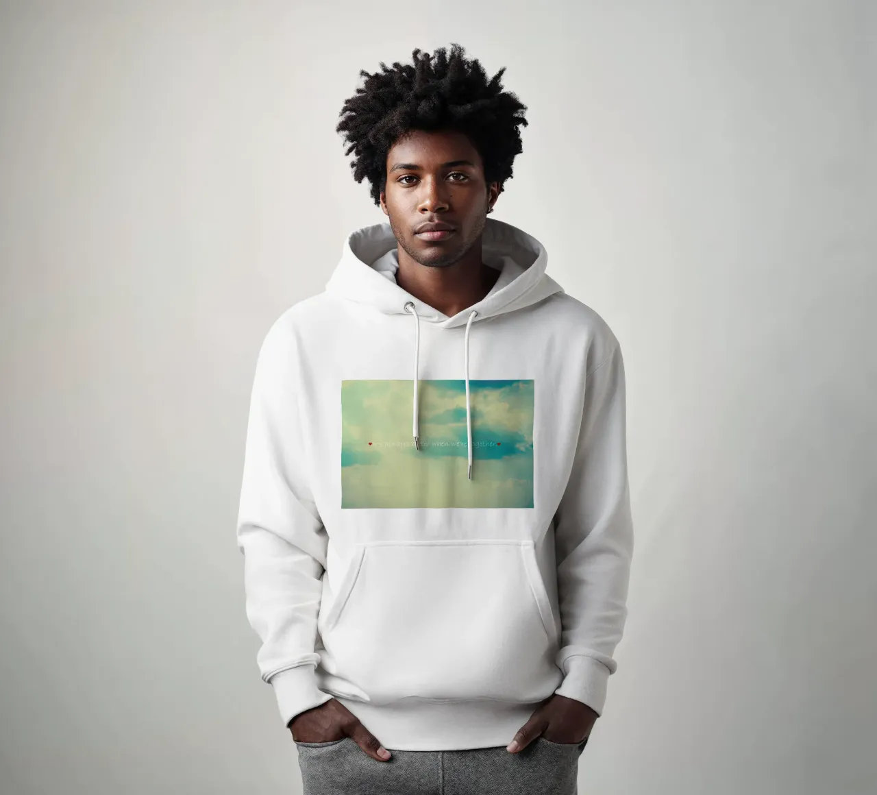 When We're Together felpa con cappuccio da Robin Delean