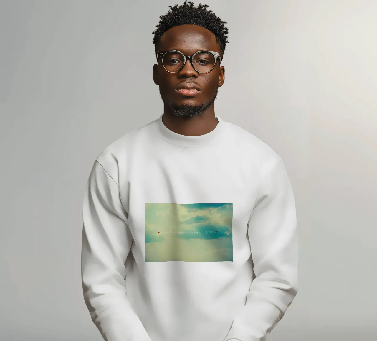 When We're Together sweatshirt by Robin Delean