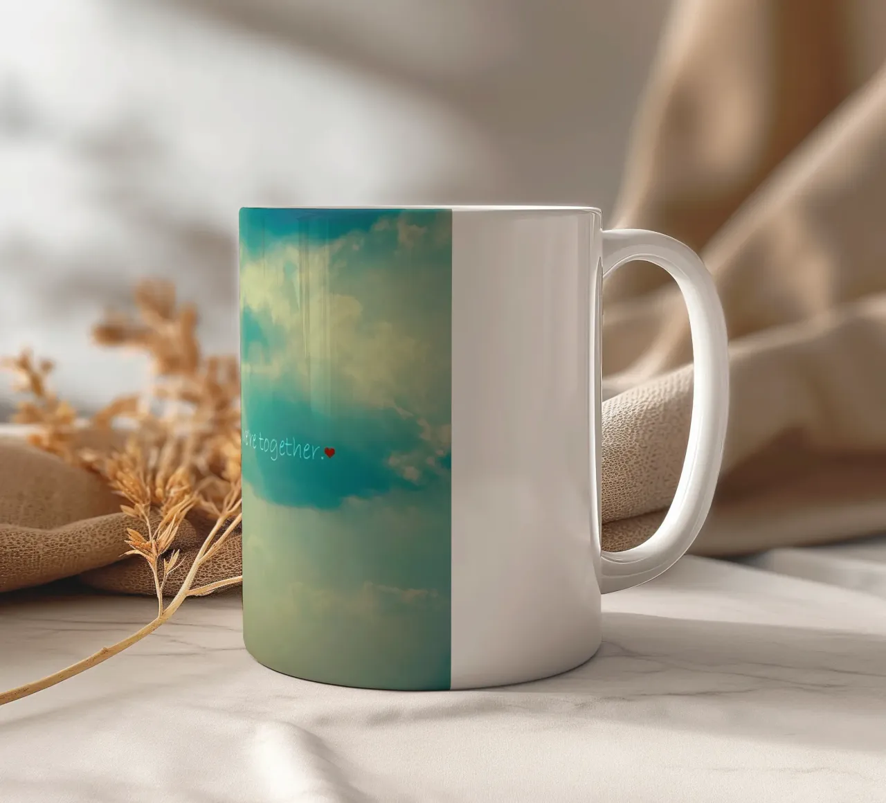 When We're Together Keramik Tasse von Robin Delean