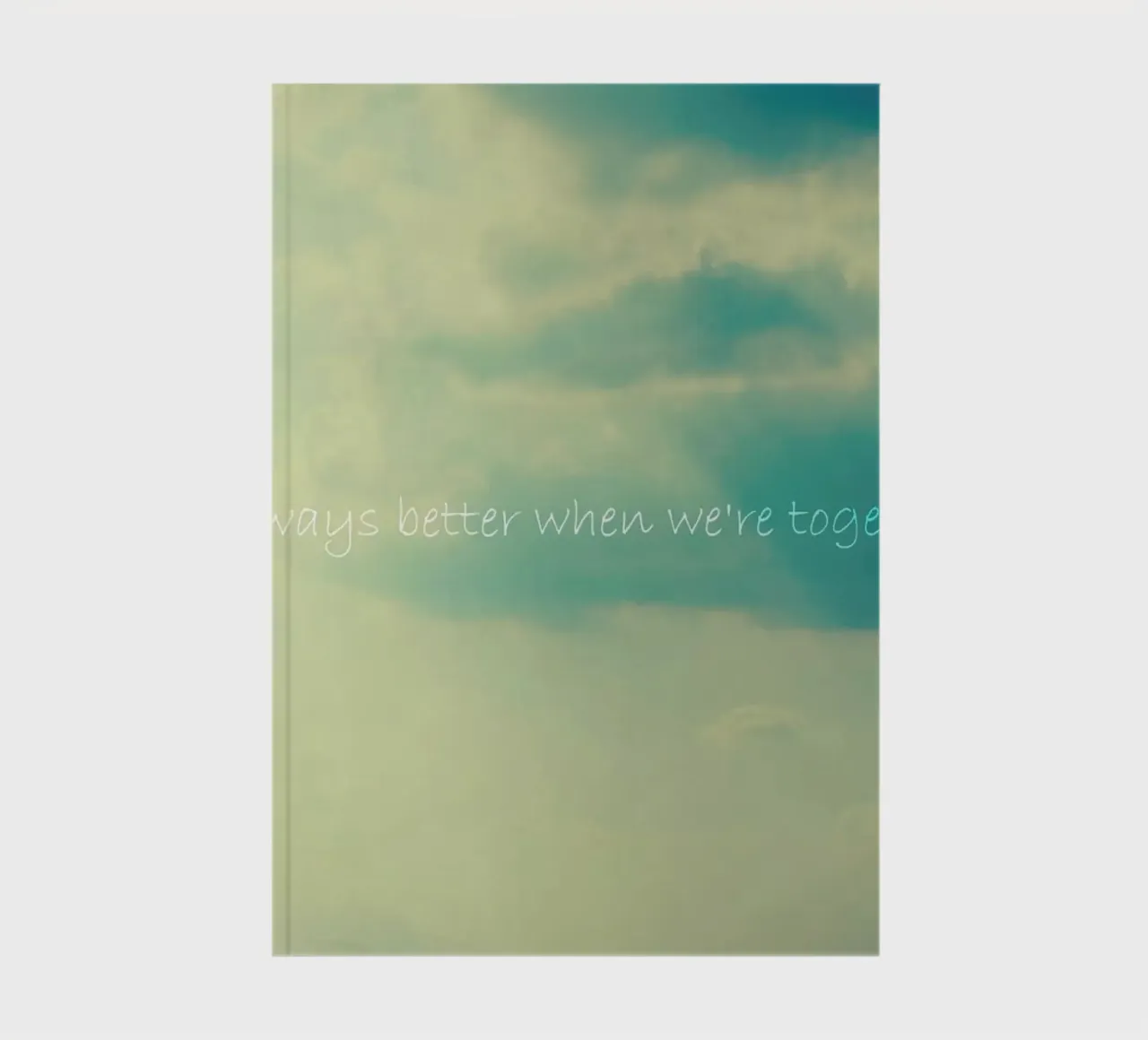 When We're Together notebook by Robin Delean