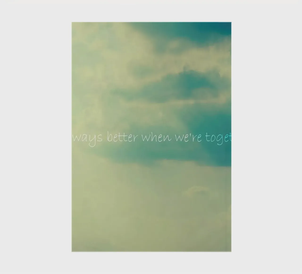 When We're Together notebook by Robin Delean