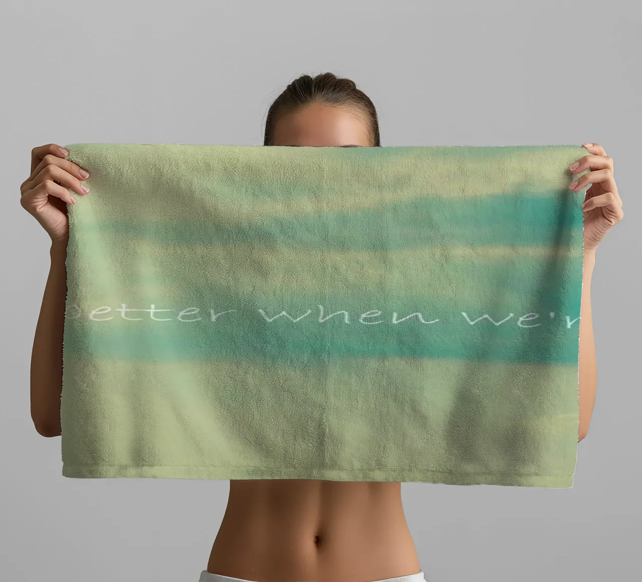 When We're Together asciugamano da bagno da Robin Delean