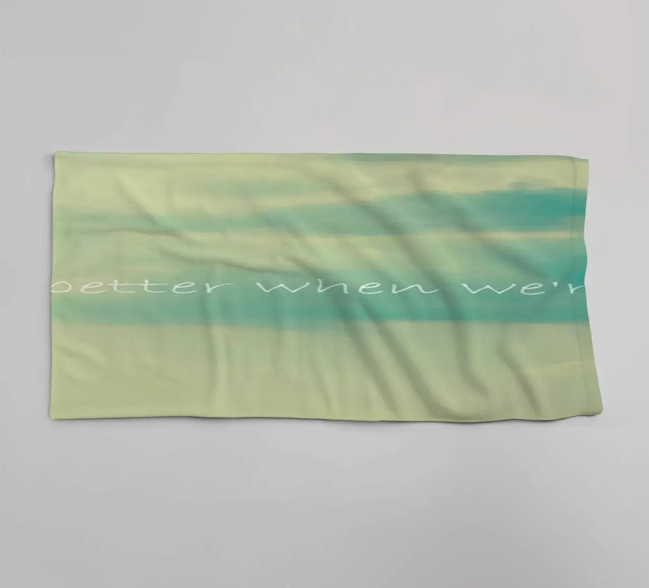 When We're Together asciugamano da bagno da Robin Delean
