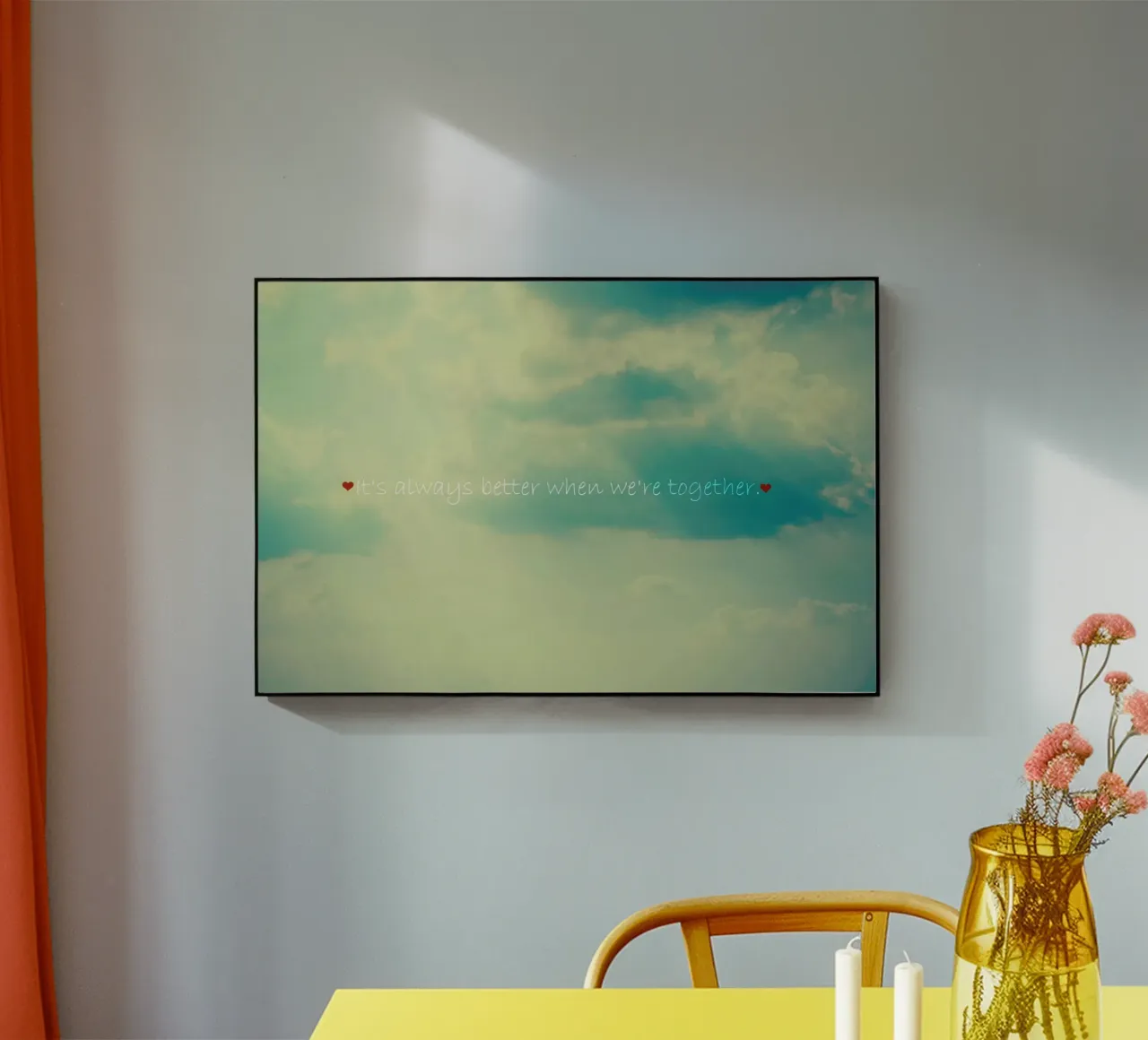 When We're Together acrylic glass by Robin Delean