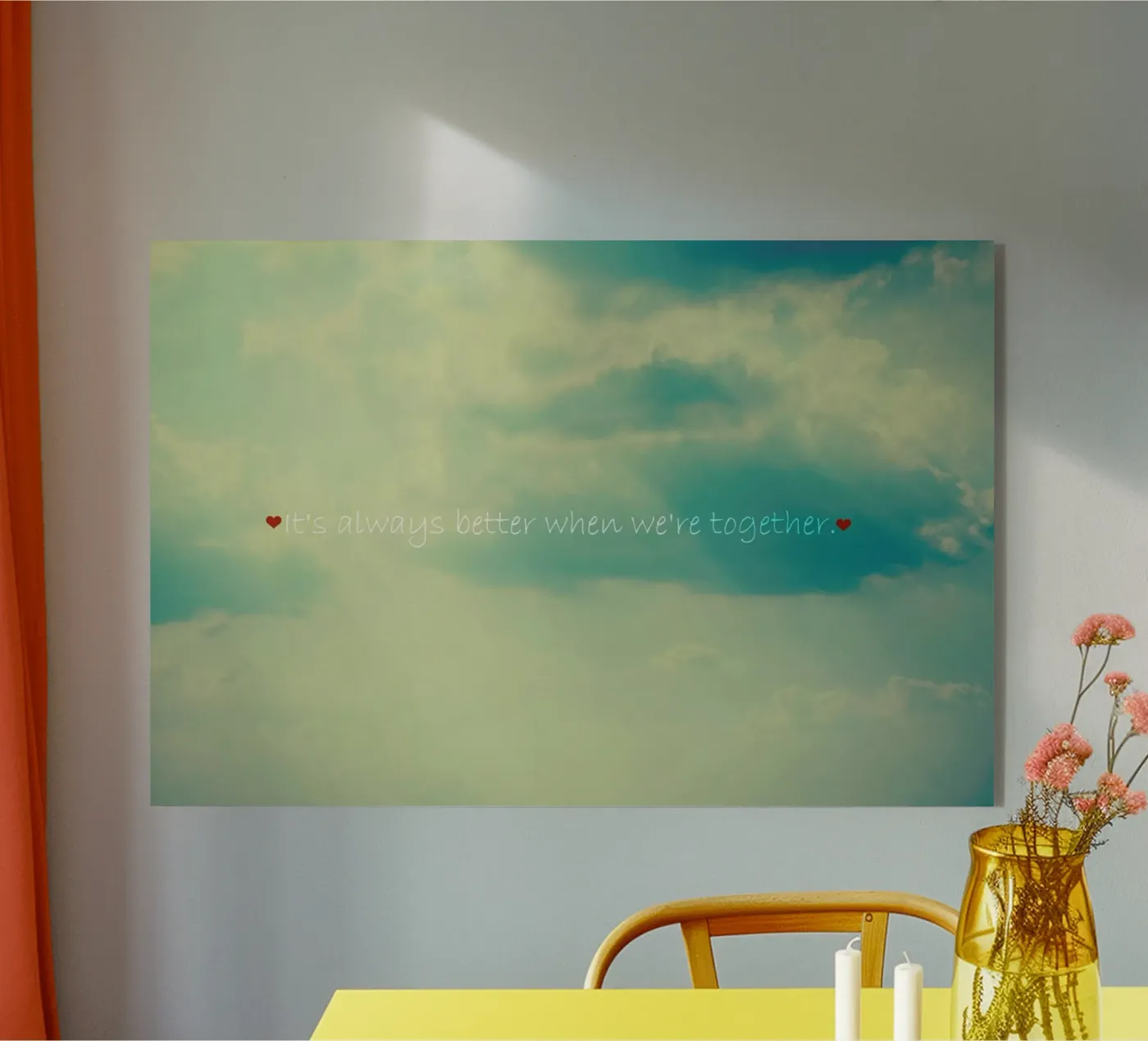 When We're Together Acryl-Glas von Robin Delean