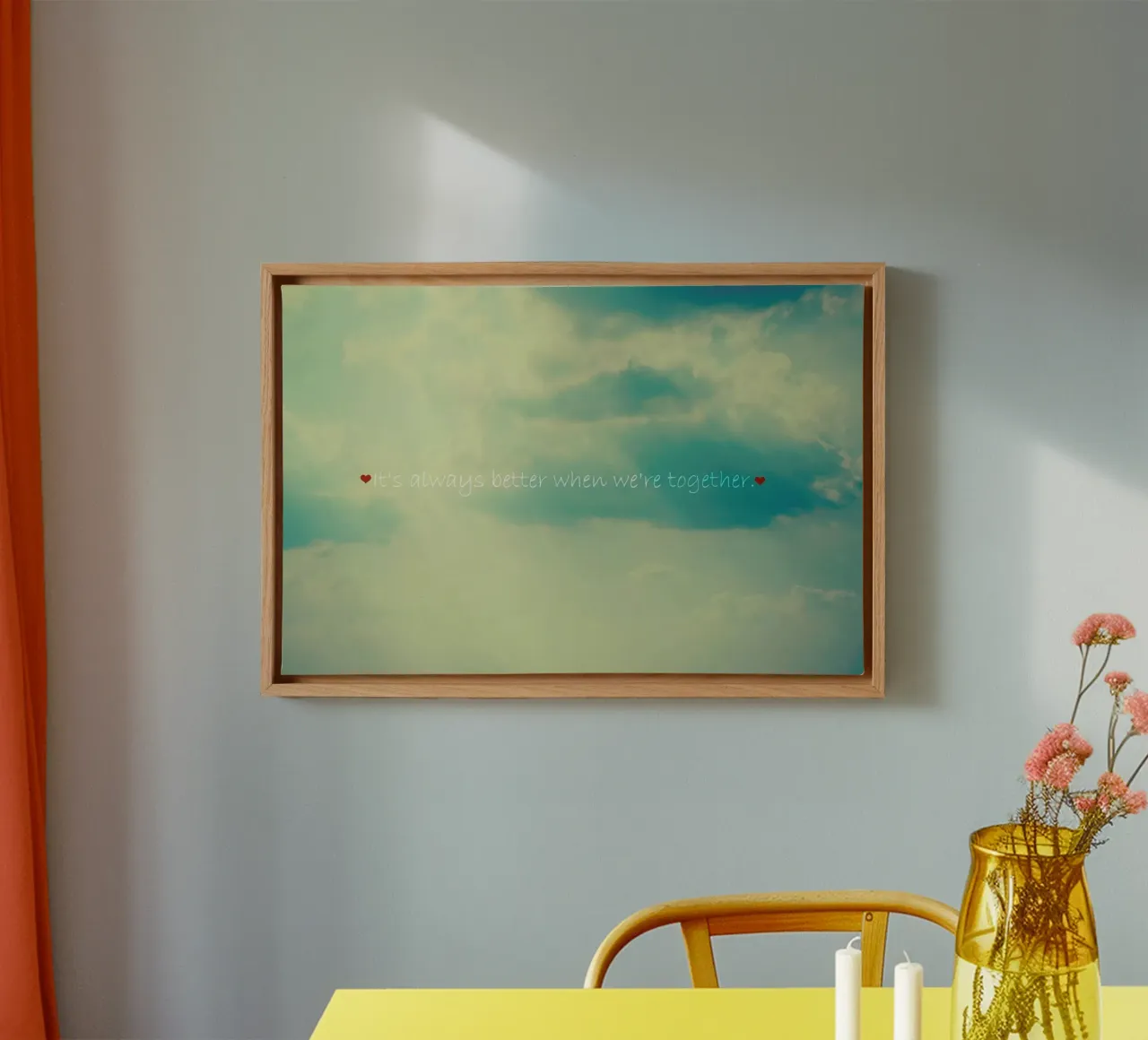 When We're Together tela con Cornice a cassetta da Robin Delean