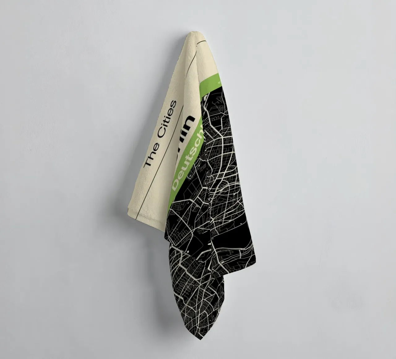 Berlin - Penguin towel by Florent Bodart