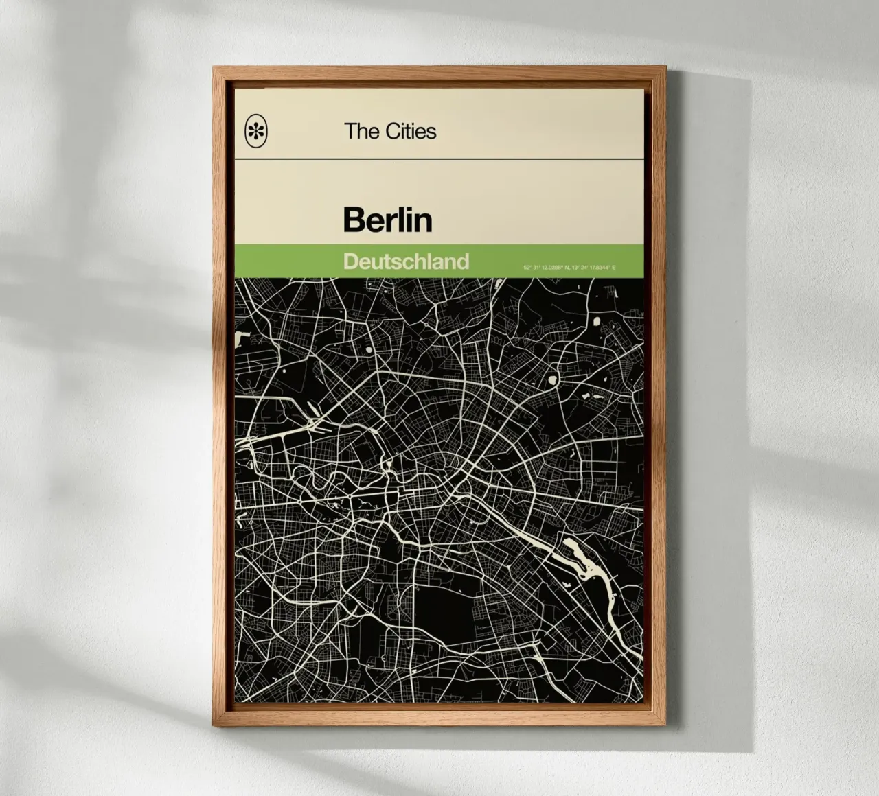 Berlin - Penguin tela con Cornice a cassetta da Florent Bodart