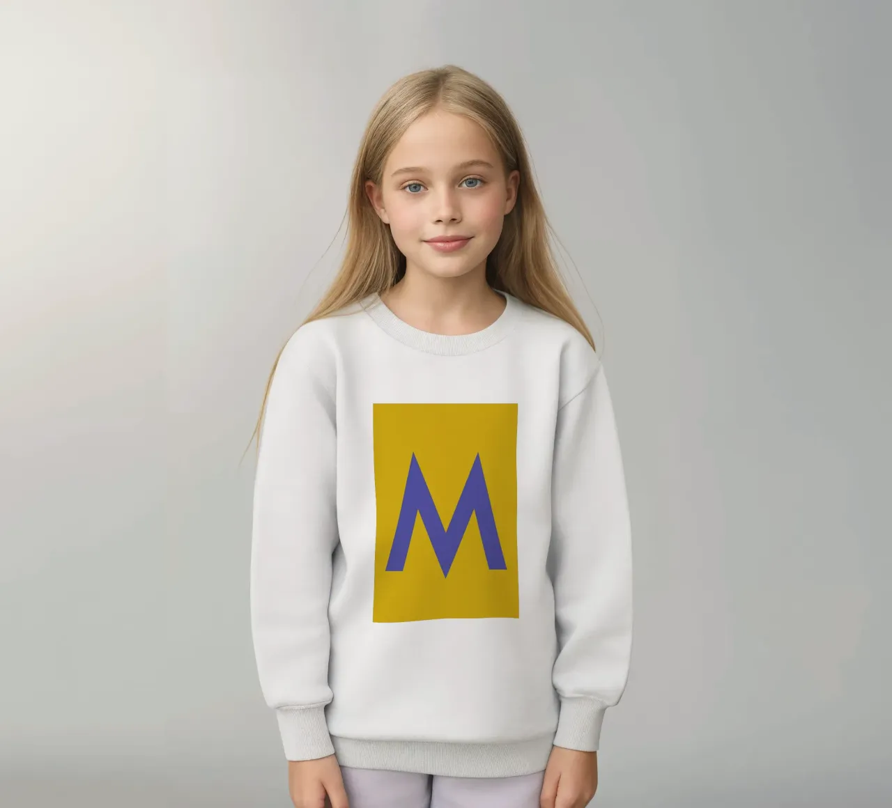Yellow Letter M felpa bambino da Studio One