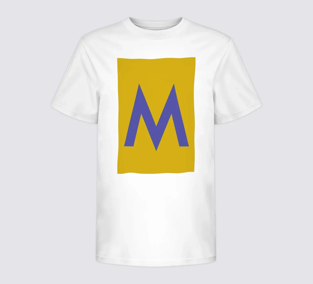 Yellow Letter M kids t-shirt by Studio One