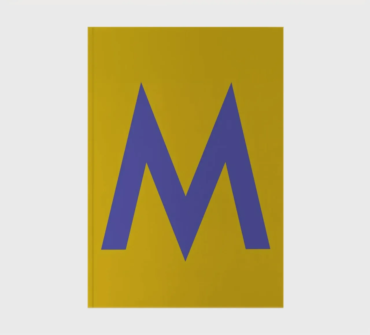 Yellow Letter M notebook by Studio One