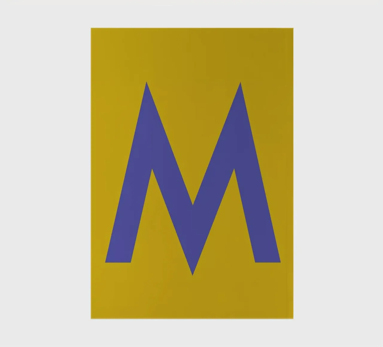 Yellow Letter M notebook by Studio One