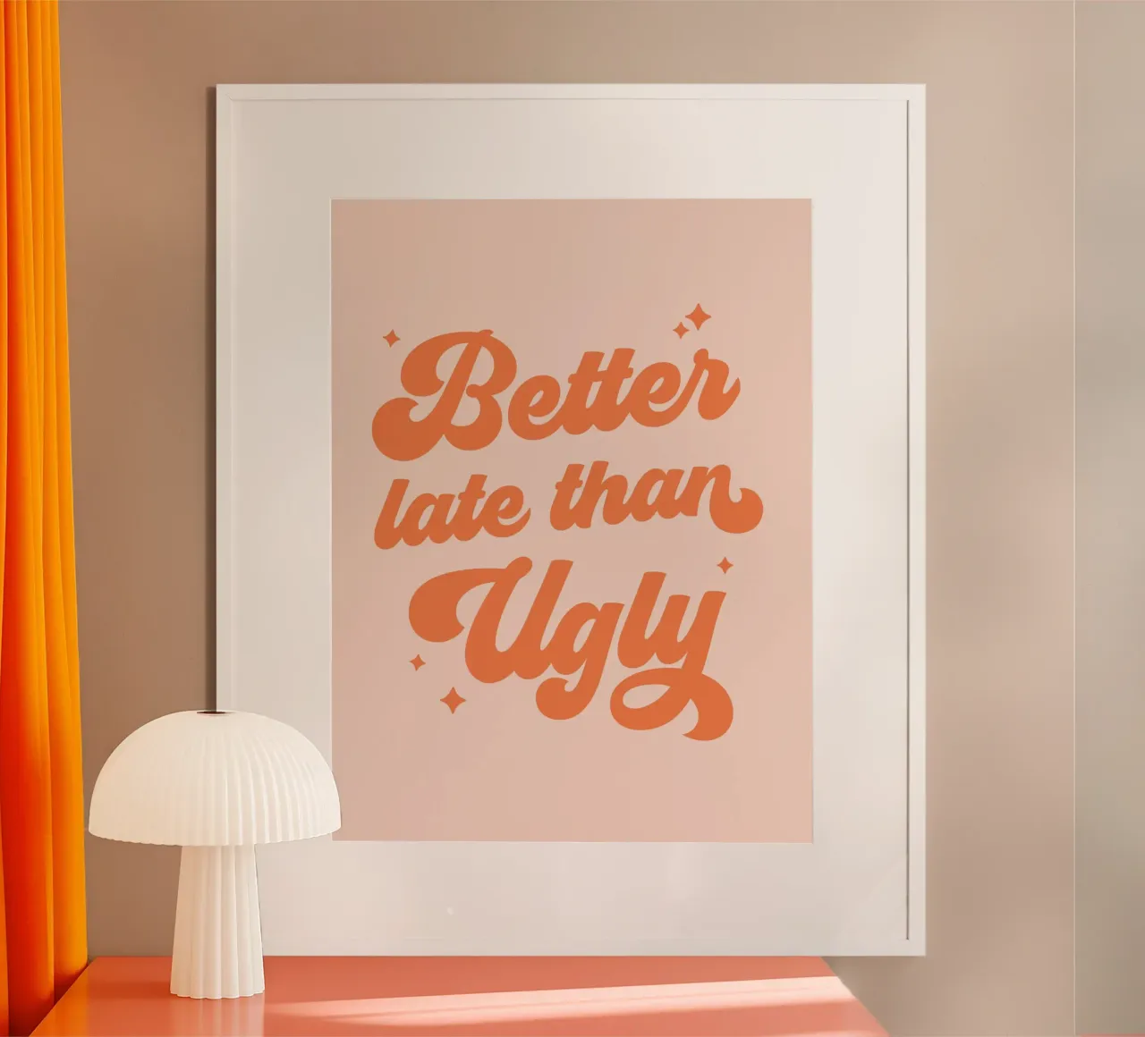 Citazione di Better Late Than Ugly carta hahnemühle da Paigaam Studio