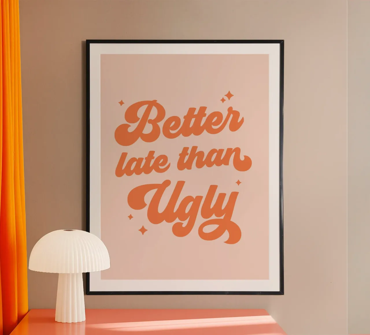 Citazione di Better Late Than Ugly carta hahnemühle da Paigaam Studio