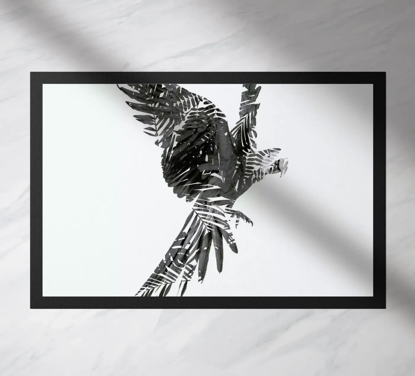 Parrot doormat by Chris Wharton