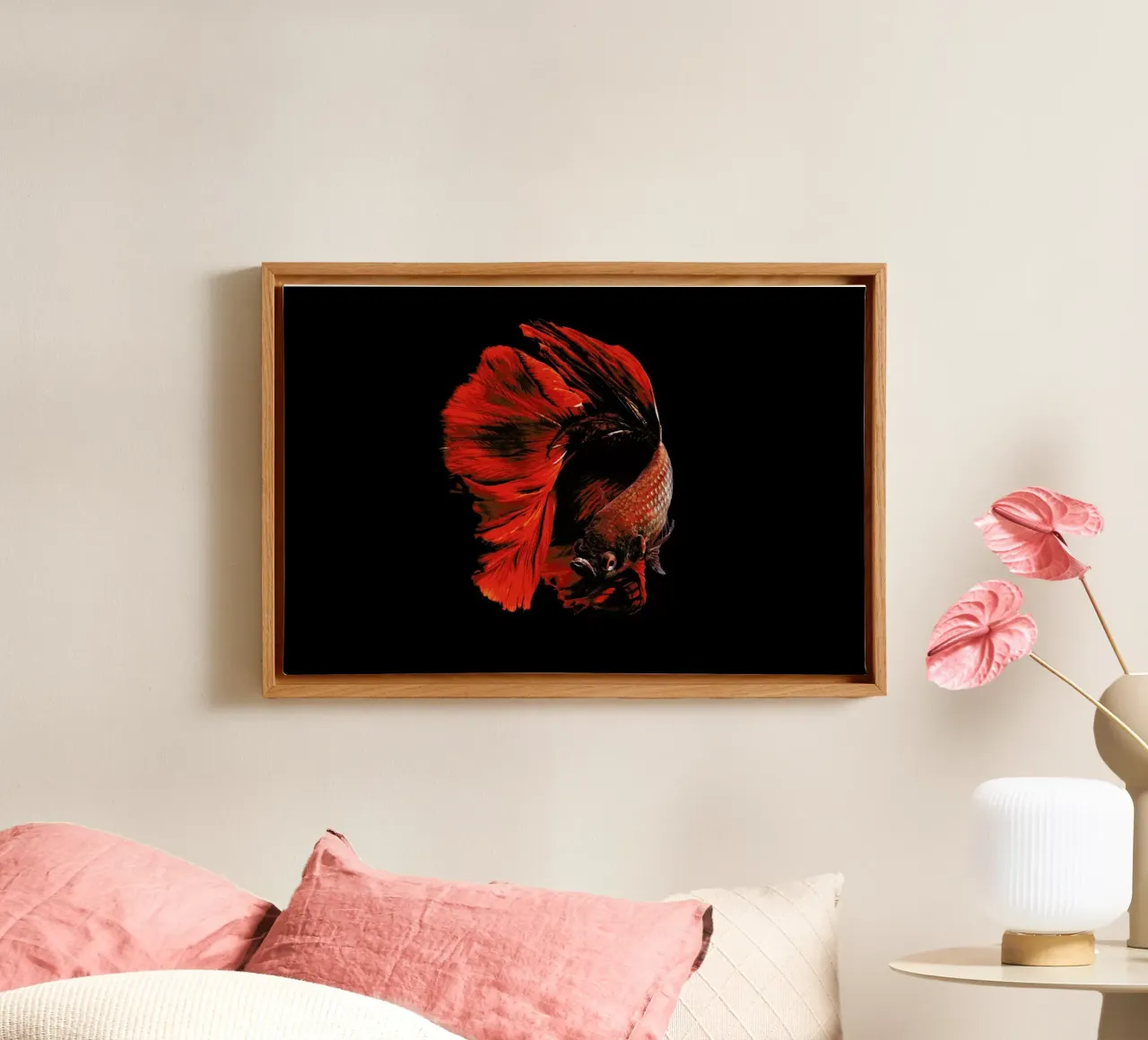 The Red - Andi Halil tela con Cornice a cassetta da Pictufy