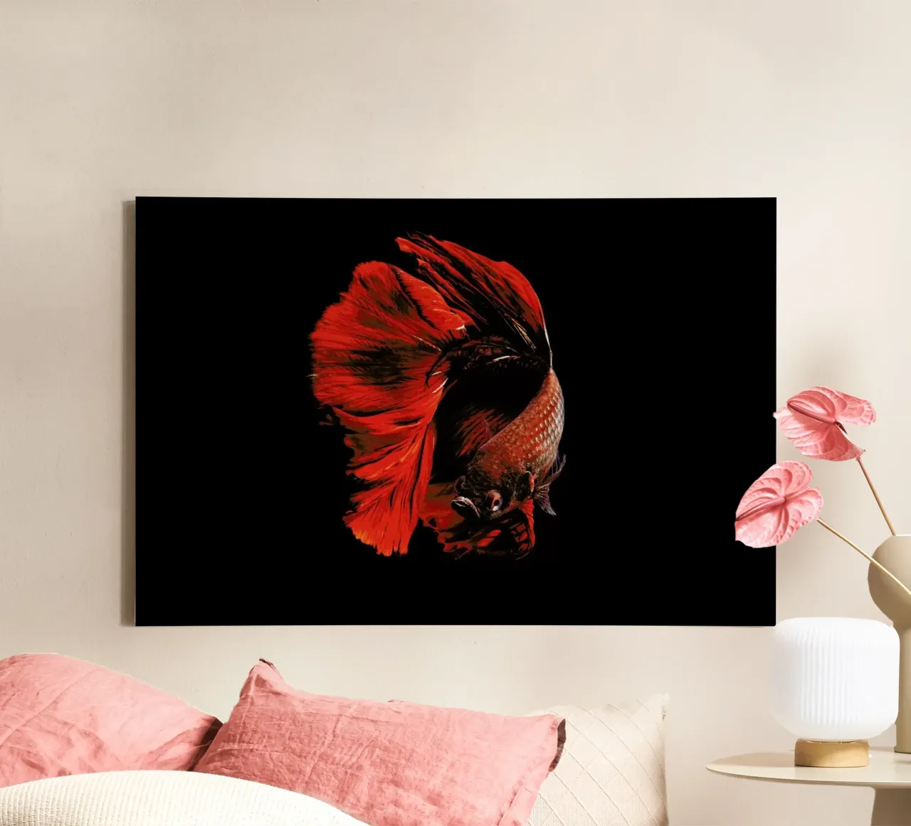 The Red - Andi Halil tela con Cornice a cassetta da Pictufy