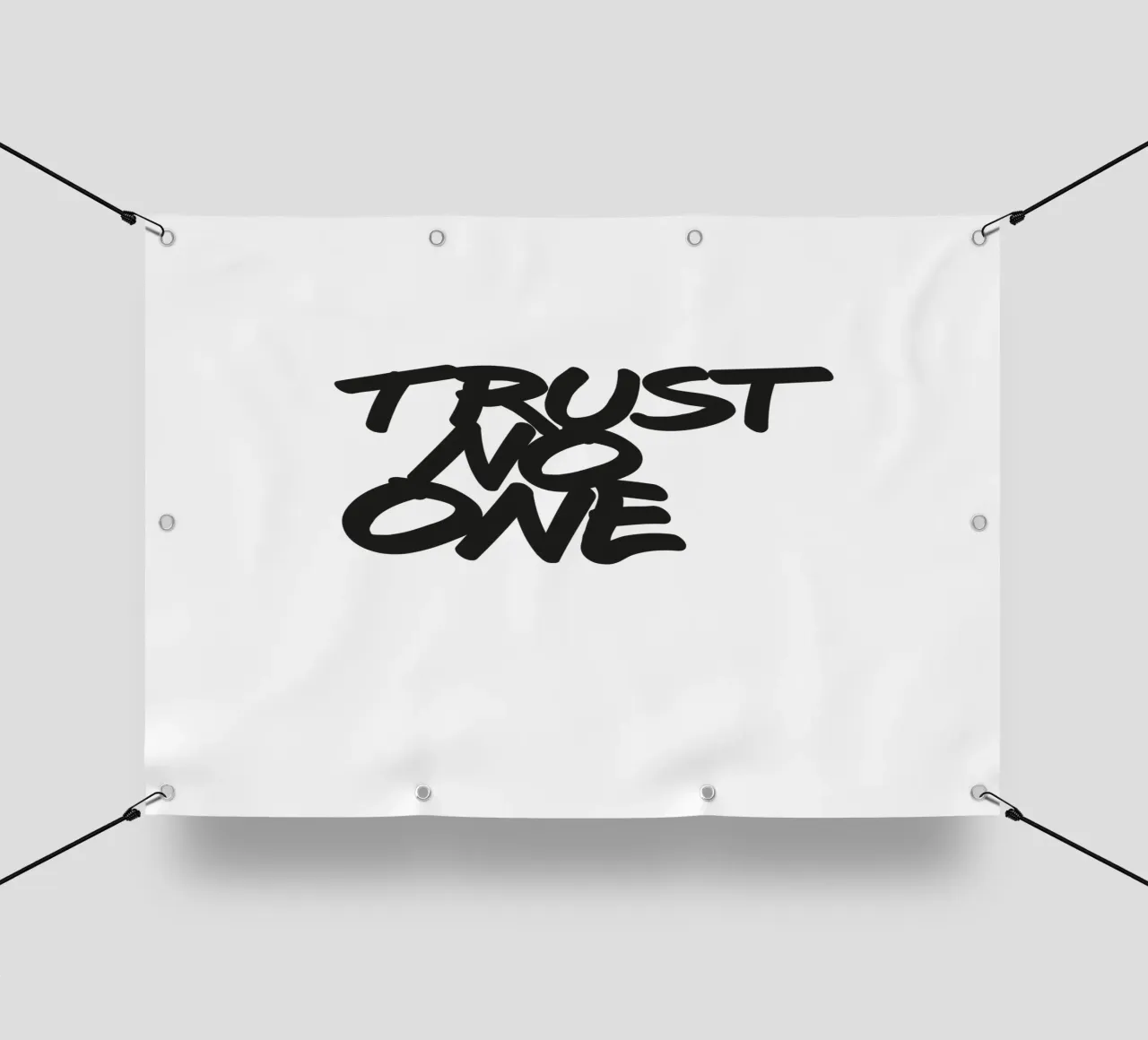 Trust no one telo in pvc da Flo Klein
