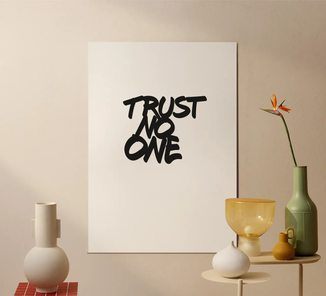 Trust no one carta hahnemühle da Flo Klein