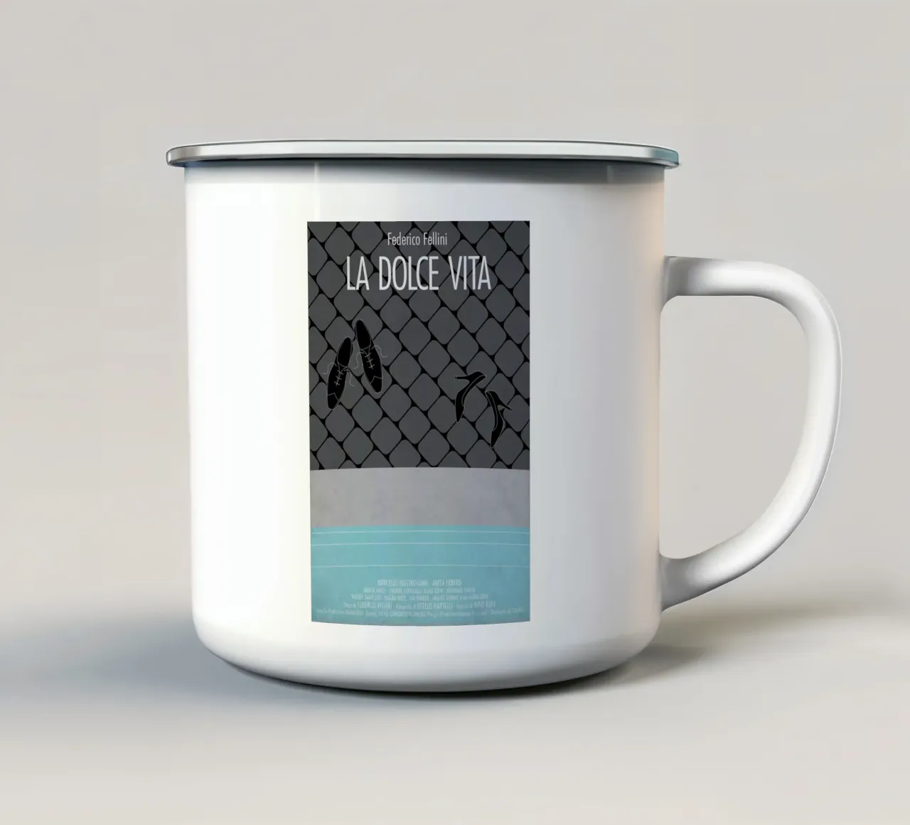 La Dolce Vita tazza in smalto da Federico Mancosu