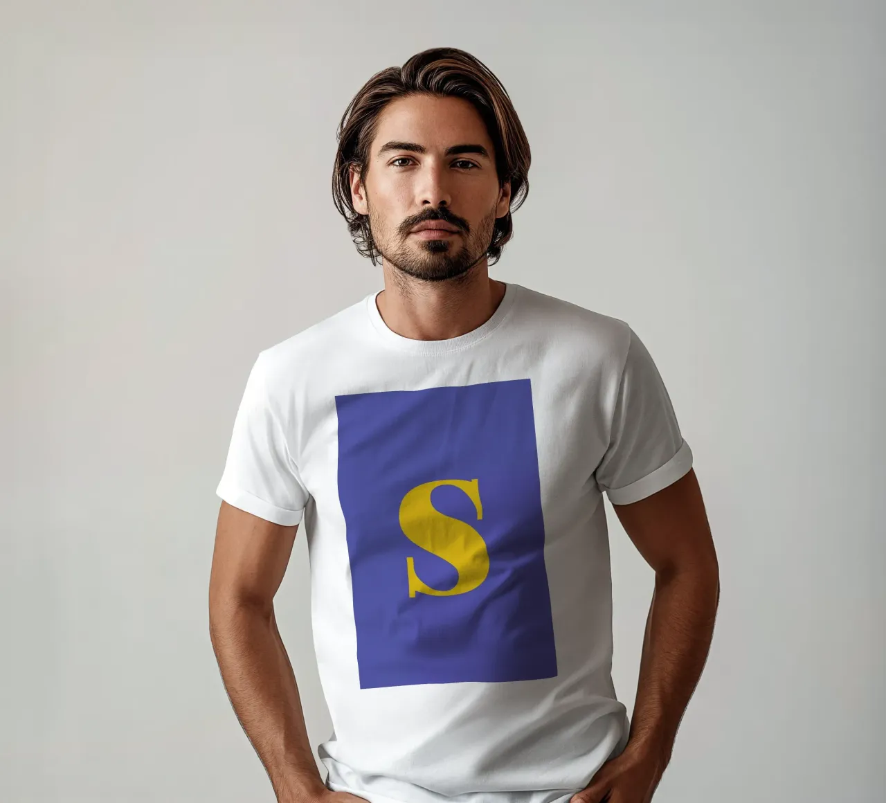 Blue Letter S t-shirt by Studio One