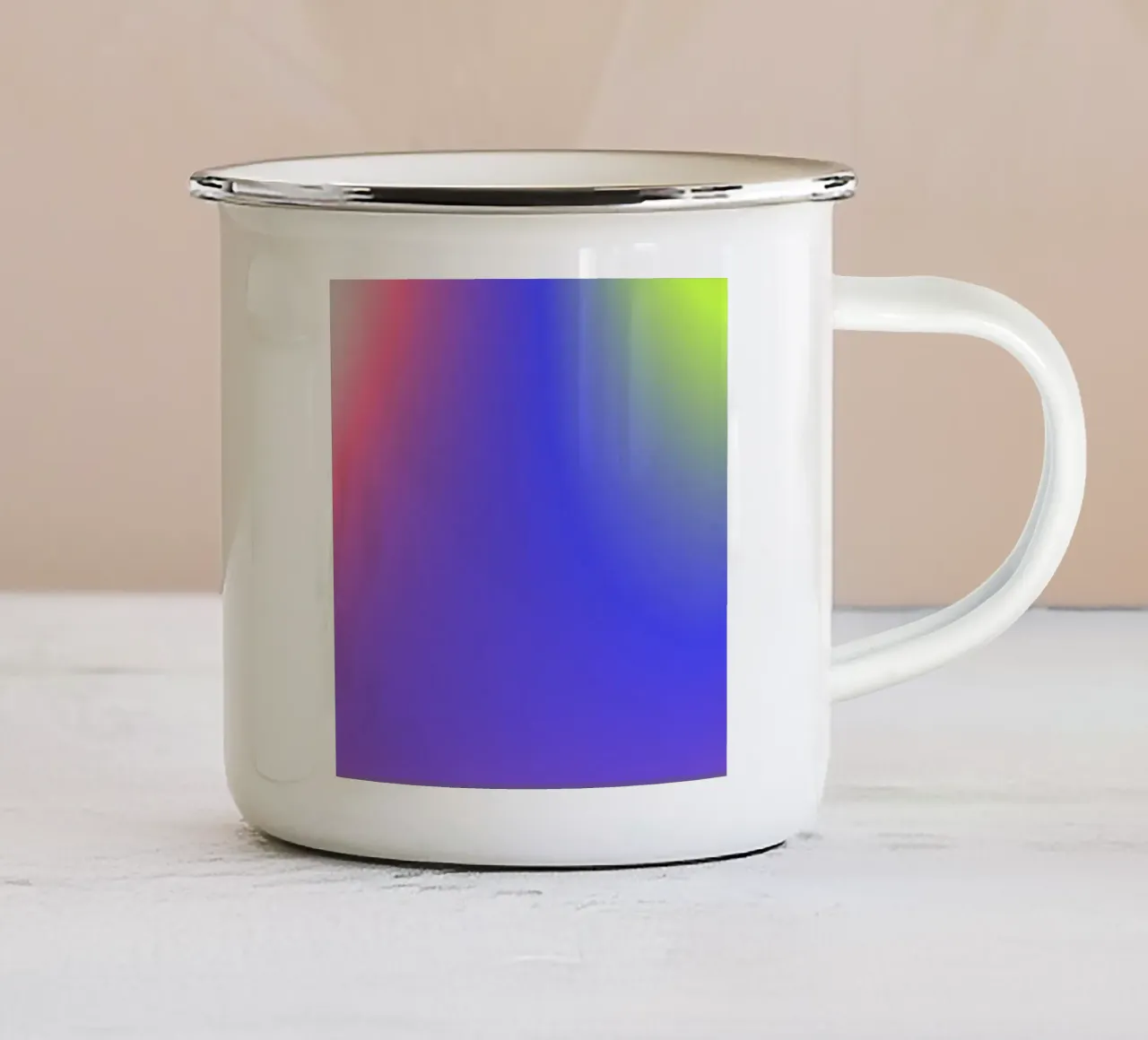 ART IS THE SONG OF THE LIBERATED SOUL tazza in smalto da ÂME LIBRE STUDIO